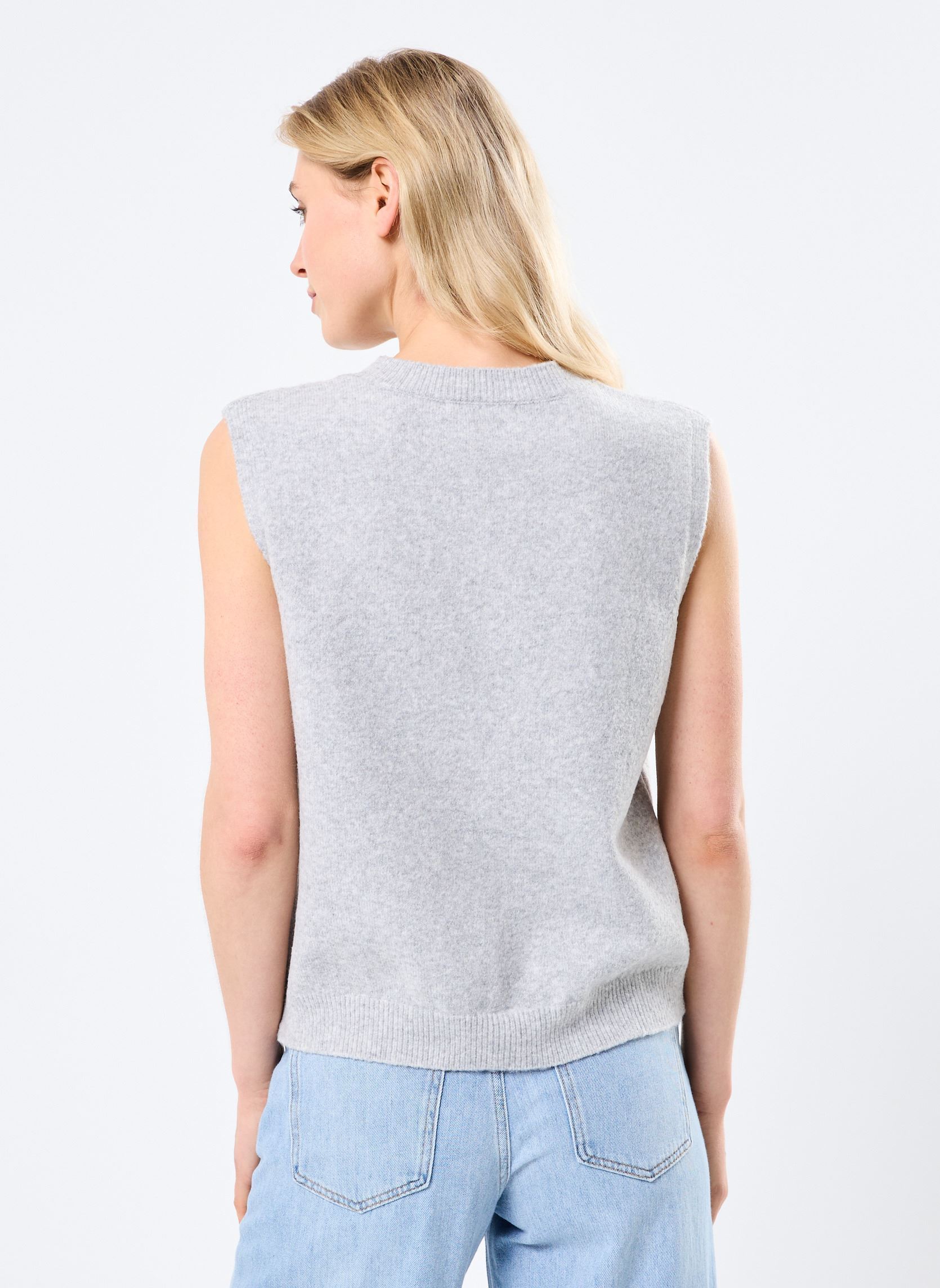 Truien MONZA dames grijs MADE BY Truien MONZA dames grijs MIEL GRIS CHINE CLAIR
