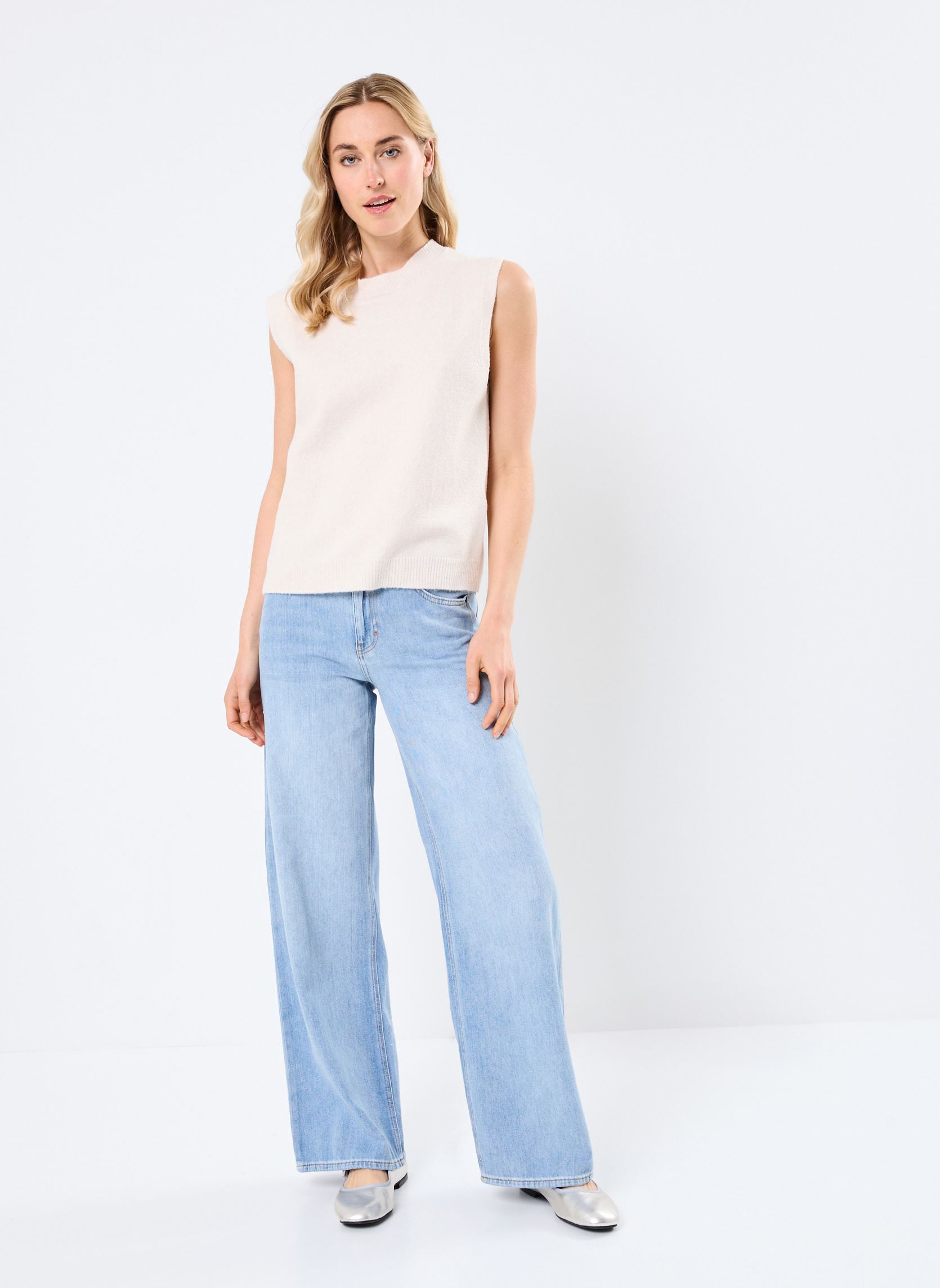 Truien MONZA dames beige MADE BY Truien MONZA dames beige MELANGE BEIGE