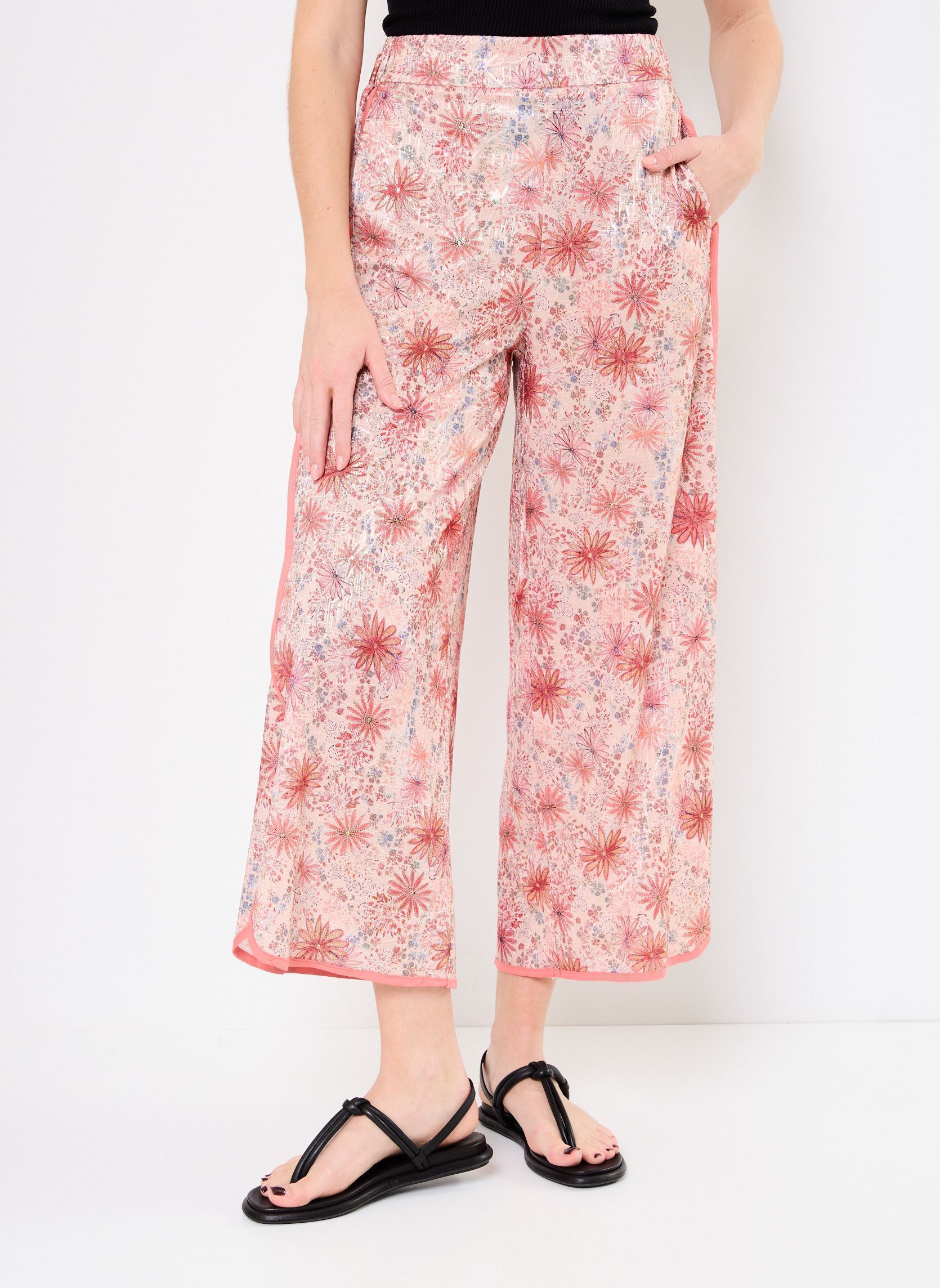 Pantalons larges M05P129 femme multicolore Meisïe Pantalons larges M05P129 femme multicolore HYPE