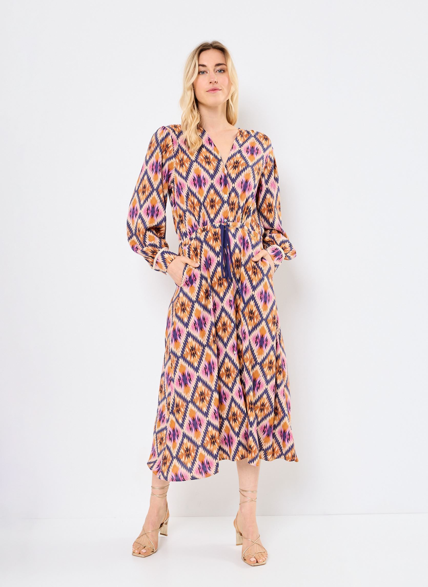 Robes M05V153 femme multicolore Meisïe Robes M05V153 femme multicolore PONY