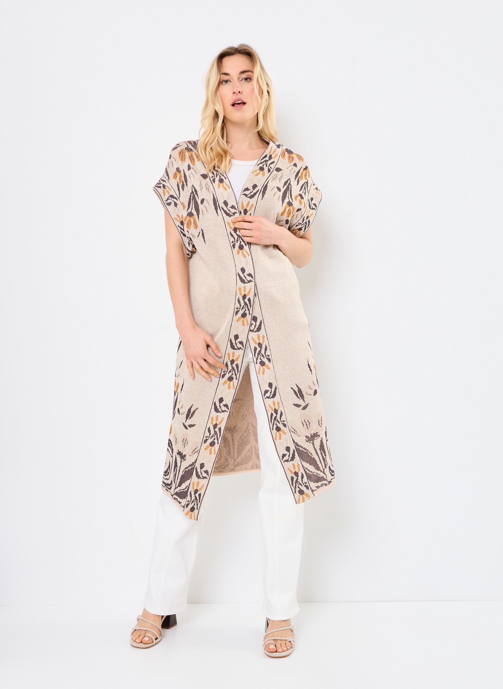 Gilet M90K14 donna beige Meisïe Gilet M90K14 donna beige NUT