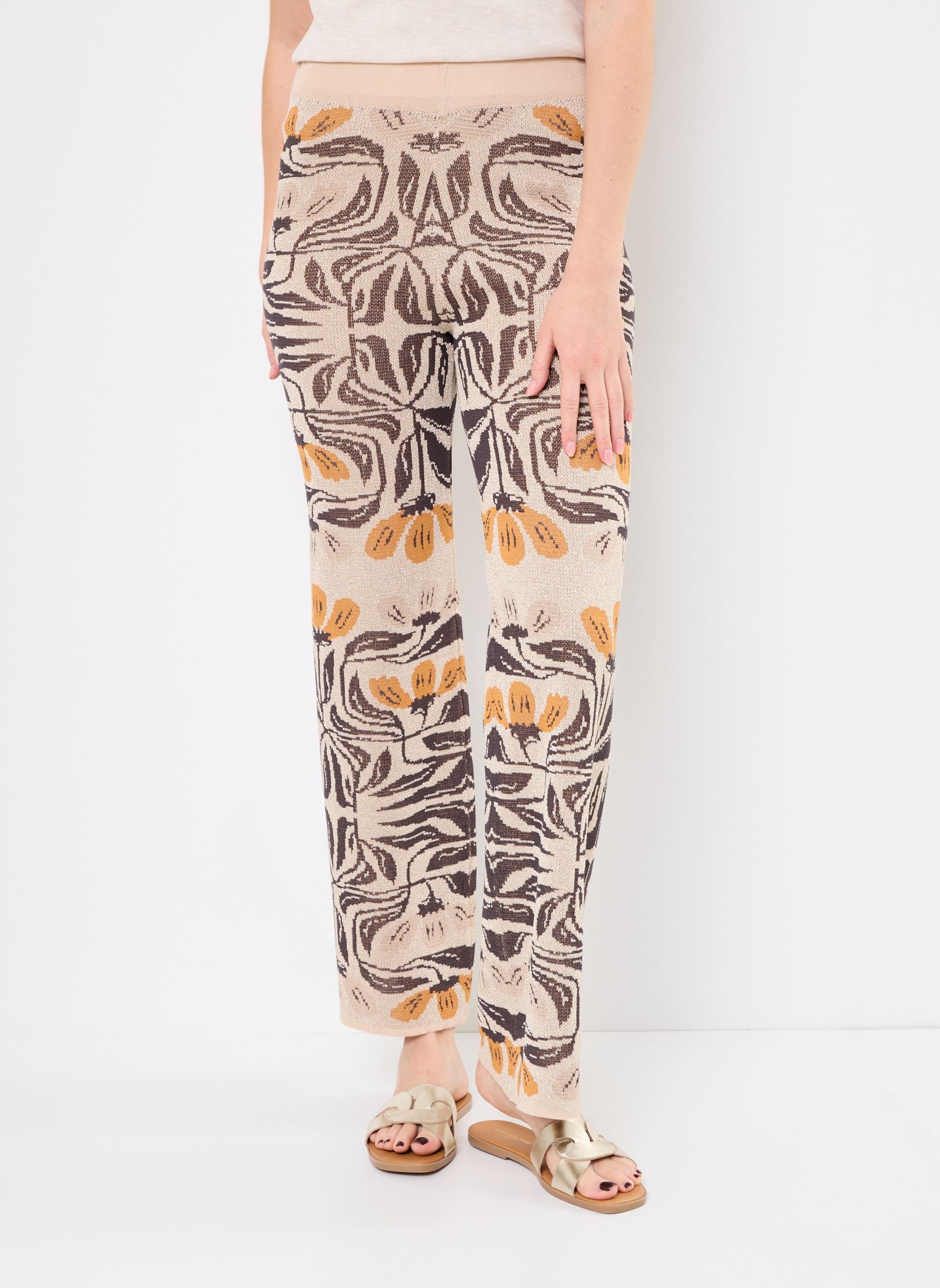 Pantaloni dritti M90P03 donna beige Meisïe Pantaloni dritti M90P03 donna beige NUT