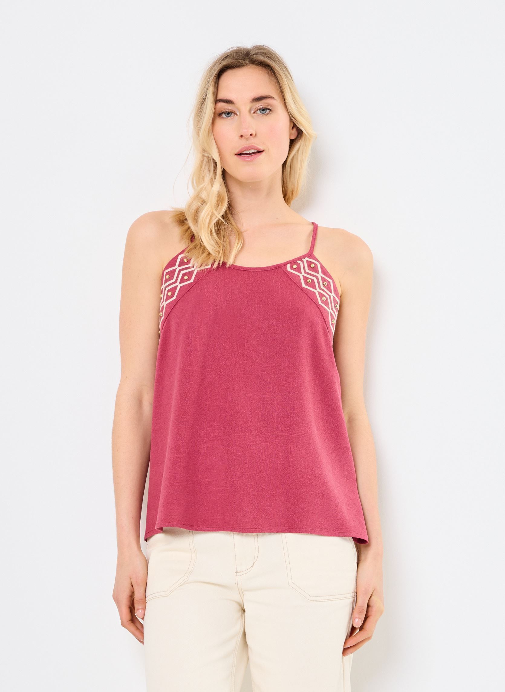 Top M99T02 donna bordeaux Meisïe Top M99T02 donna bordeaux CHERRY