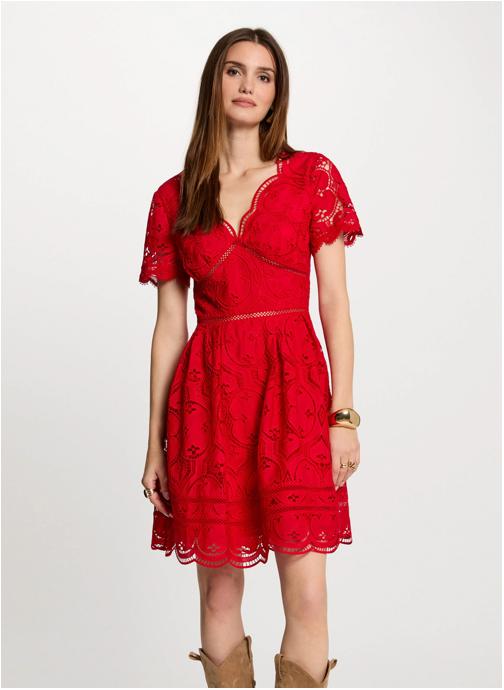 Morgan Robes 251-ROMBRE femme rouge