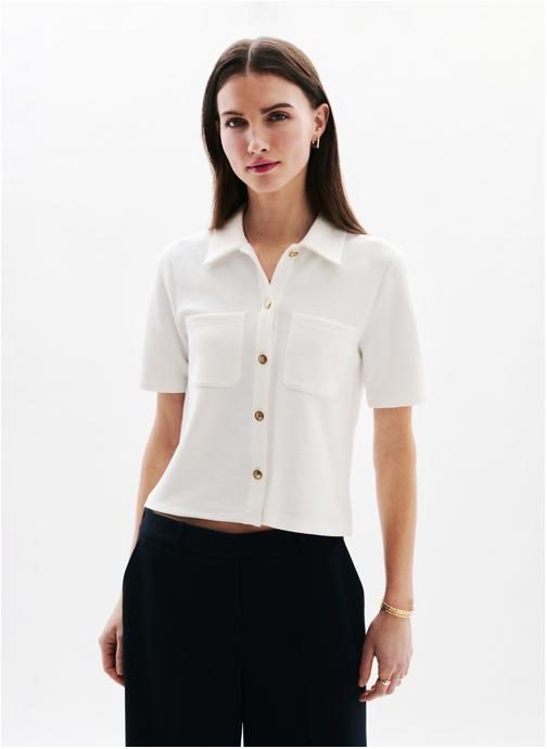 Caroll Chemises T-shirts - 251T-TOBIAS femme blanc