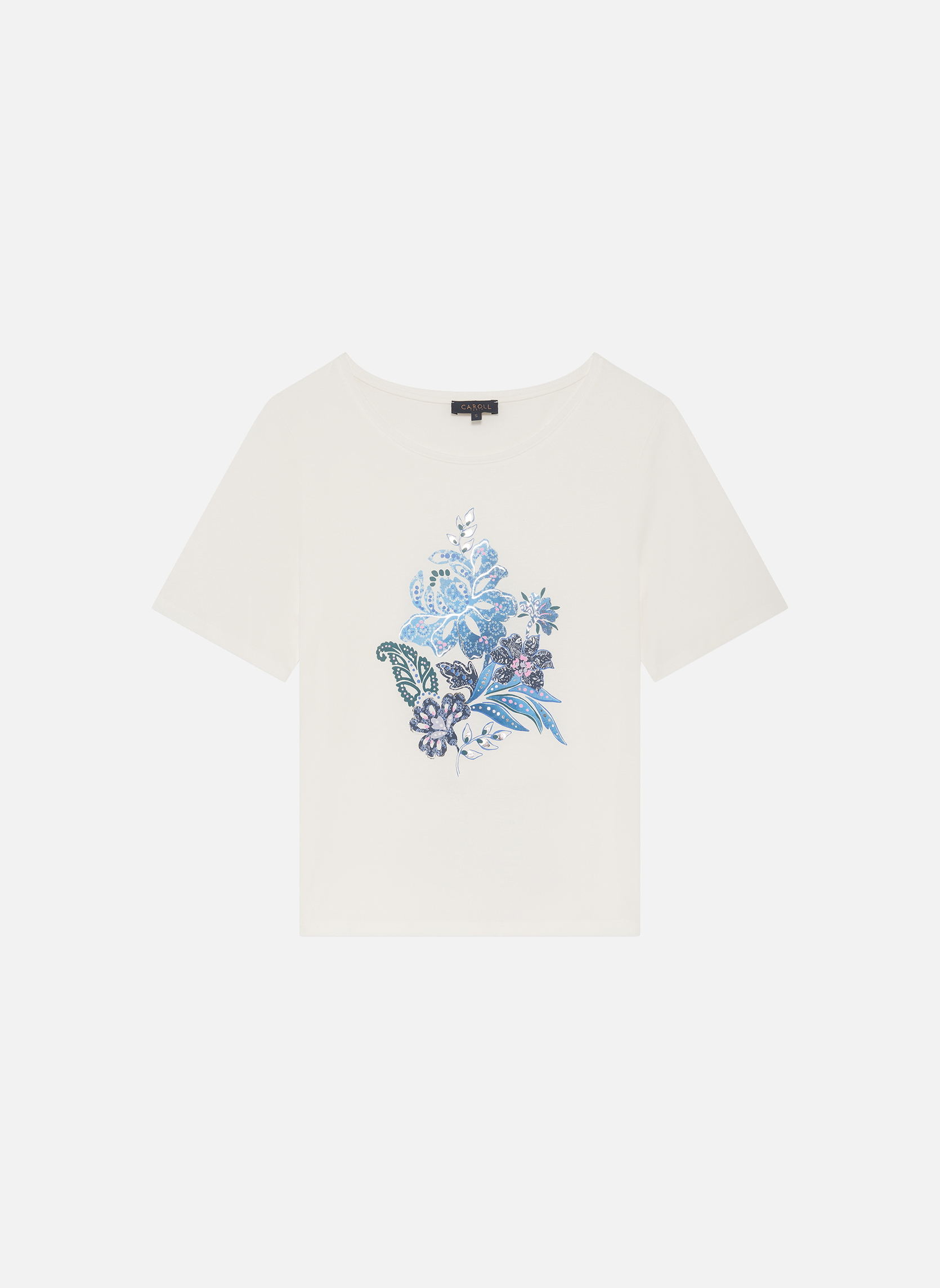Tee-shirts T-shirts - 251T-TJOSE femme bleu Caroll Tee-shirts T-shirts - 251T-TJOSE femme bleu Bleu fluo
