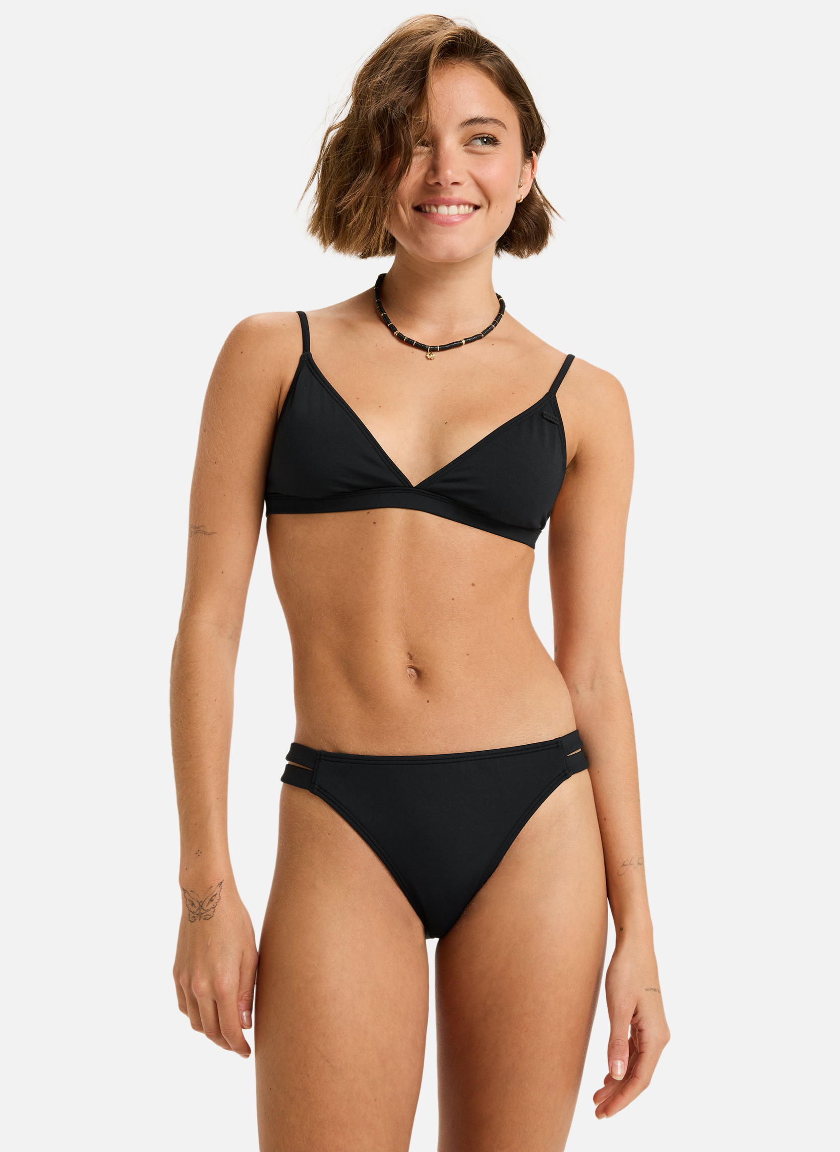 Bas de maillot culotte Beach Classics Bikini femme noir Roxy Bas de maillot culotte Beach Classics Bikini femme noir Noir