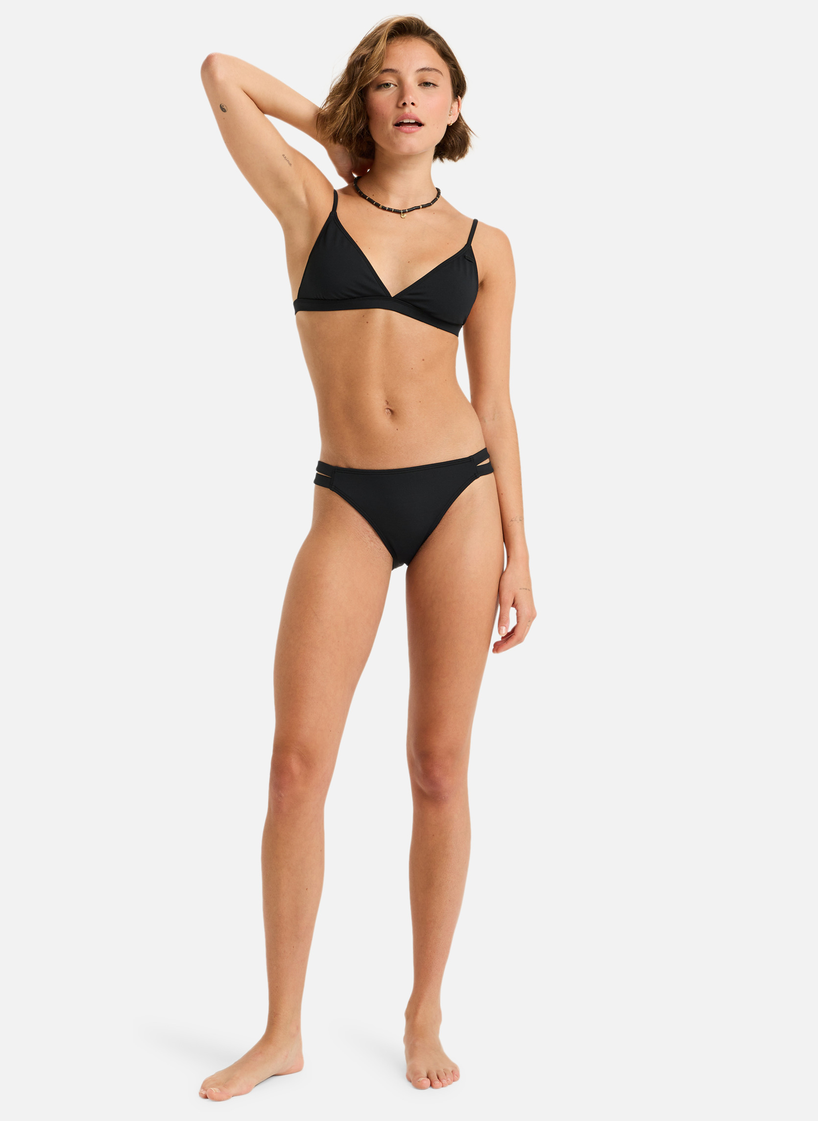 Bas de maillot culotte Beach Classics Bikini femme noir Roxy Bas de maillot culotte Beach Classics Bikini femme noir Noir