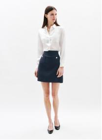 Jupes mi-longues Jupes - 251J-JANYA1 femme bleu Caroll Jupes mi-longues Jupes - 251J-JANYA1 femme bleu Bleu marine