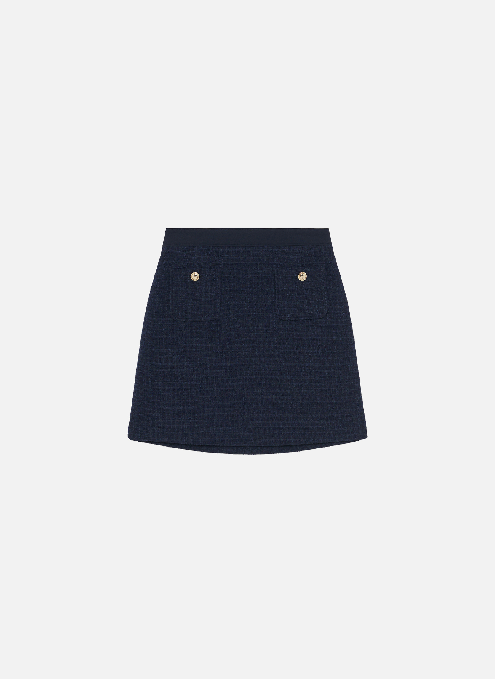 Jupes mi-longues Jupes - 251J-JANYA1 femme bleu Caroll Jupes mi-longues Jupes - 251J-JANYA1 femme bleu Bleu marine