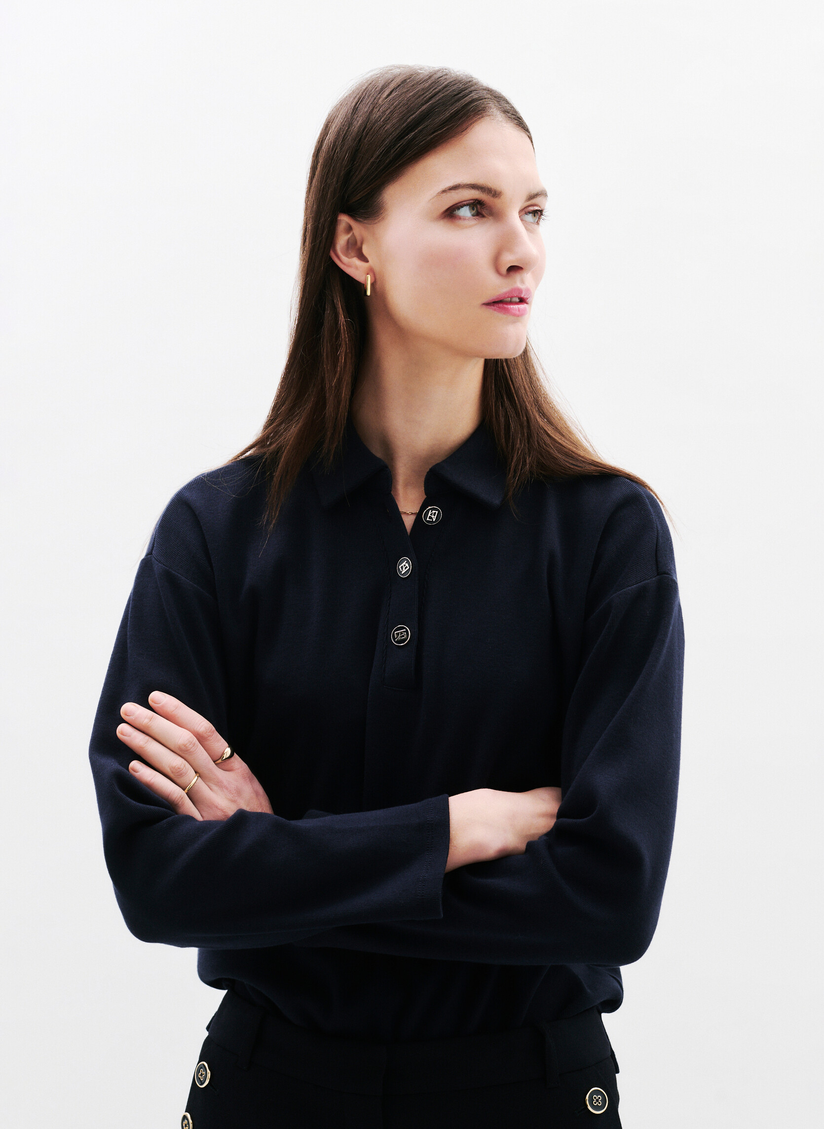 Polos T-shirts - 251T-TDERRICKA2 femme bleu Caroll Polos T-shirts - 251T-TDERRICKA2 femme bleu Bleu marine