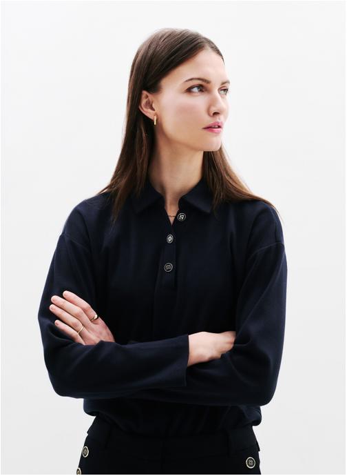 Caroll Polos T-shirts - 251T-TDERRICKA2 femme bleu