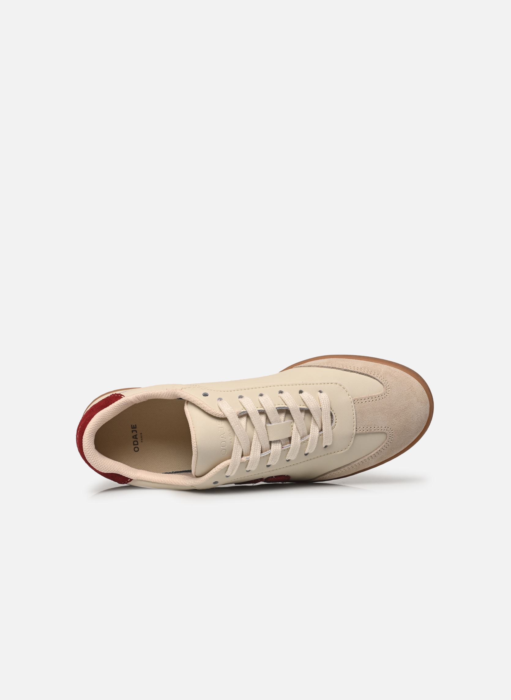 Niedrige Sneaker Lucia damen beige Odaje Niedrige Sneaker Lucia damen beige ÉCRU BORDEAUX