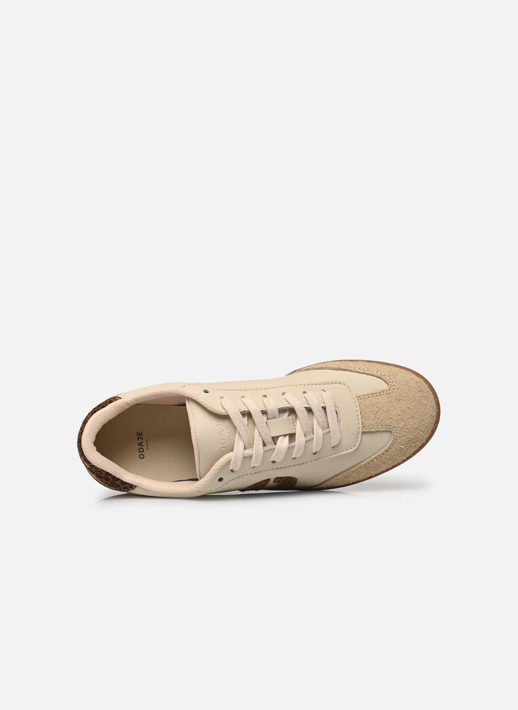 Lage sneakers Lucia dames bruin Odaje Lage sneakers Lucia dames bruin SUÈDE EFFILOCHÉ ÉCRU LÉOPARD