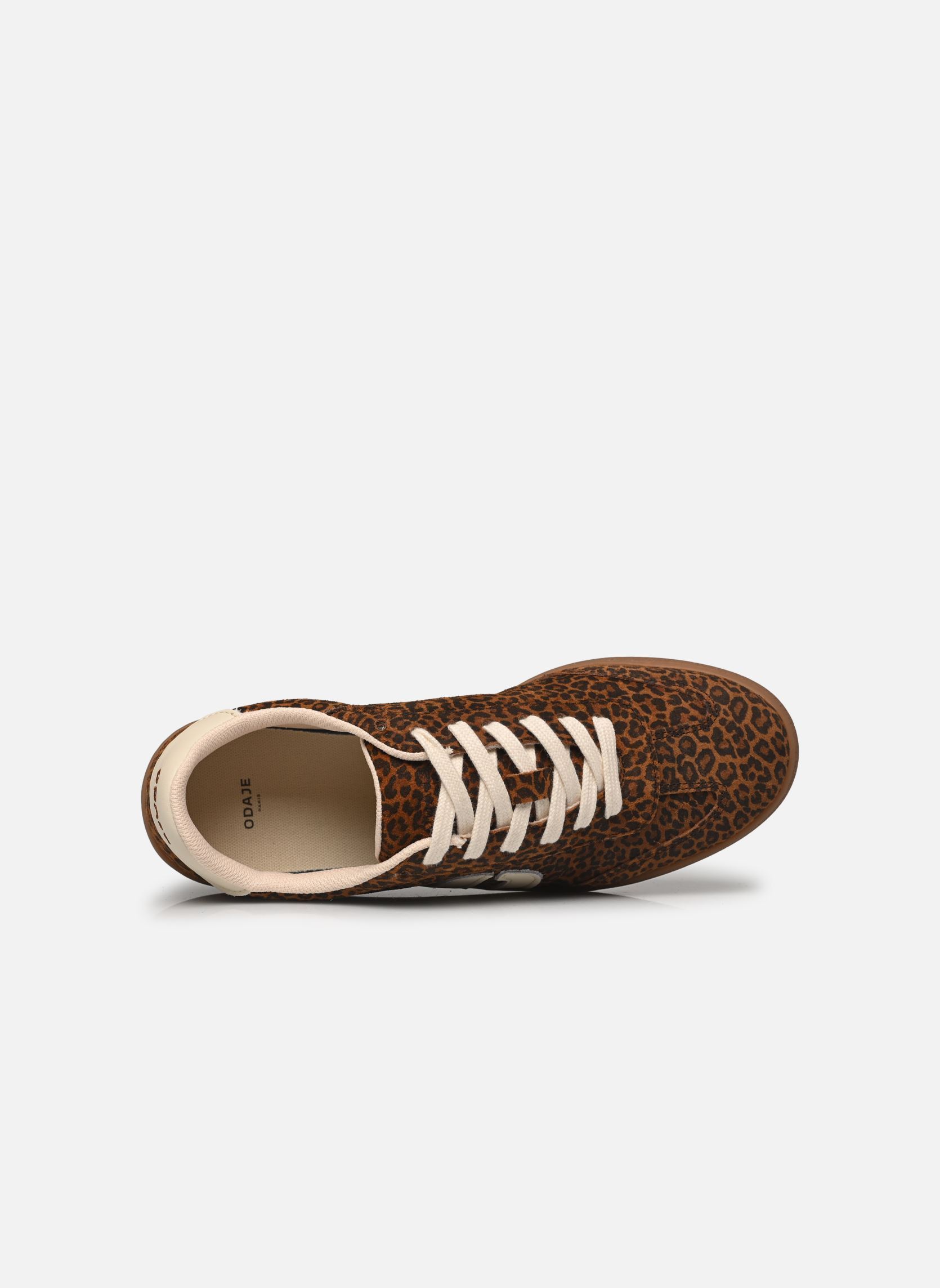 Lage sneakers Lucia dames bruin Odaje Lage sneakers Lucia dames bruin LÉOPARD ÉCRU