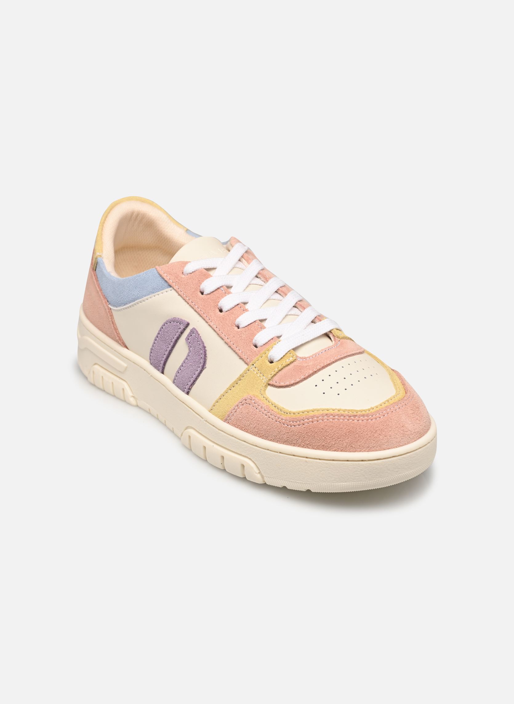 Baskets basses Nora femme multicolore Odaje Baskets basses Nora femme multicolore NUDE JAUNE BLANC