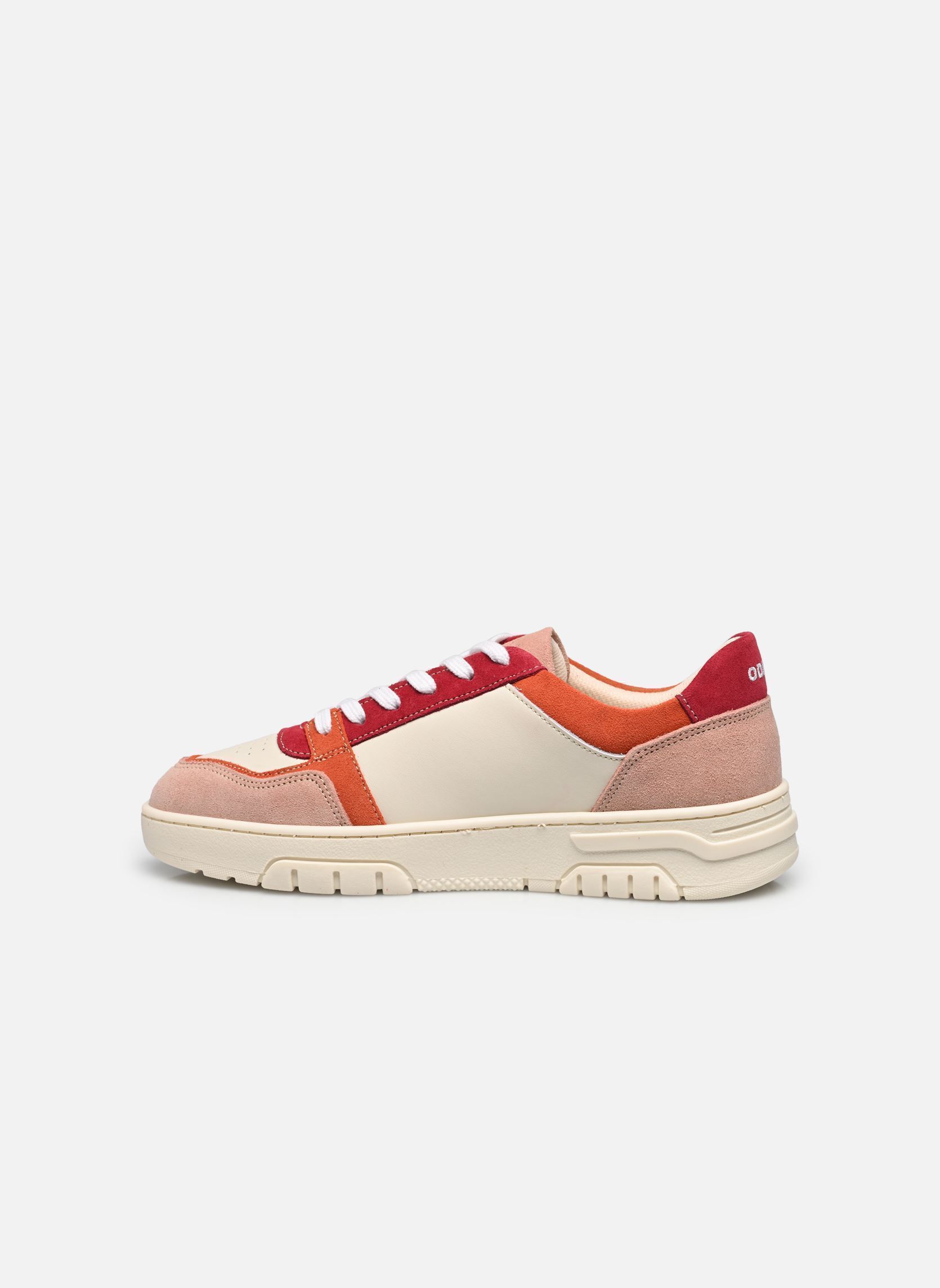 Lage sneakers Nora dames meerkleurig Odaje Lage sneakers Nora dames meerkleurig NUDE ORANGE BLANC