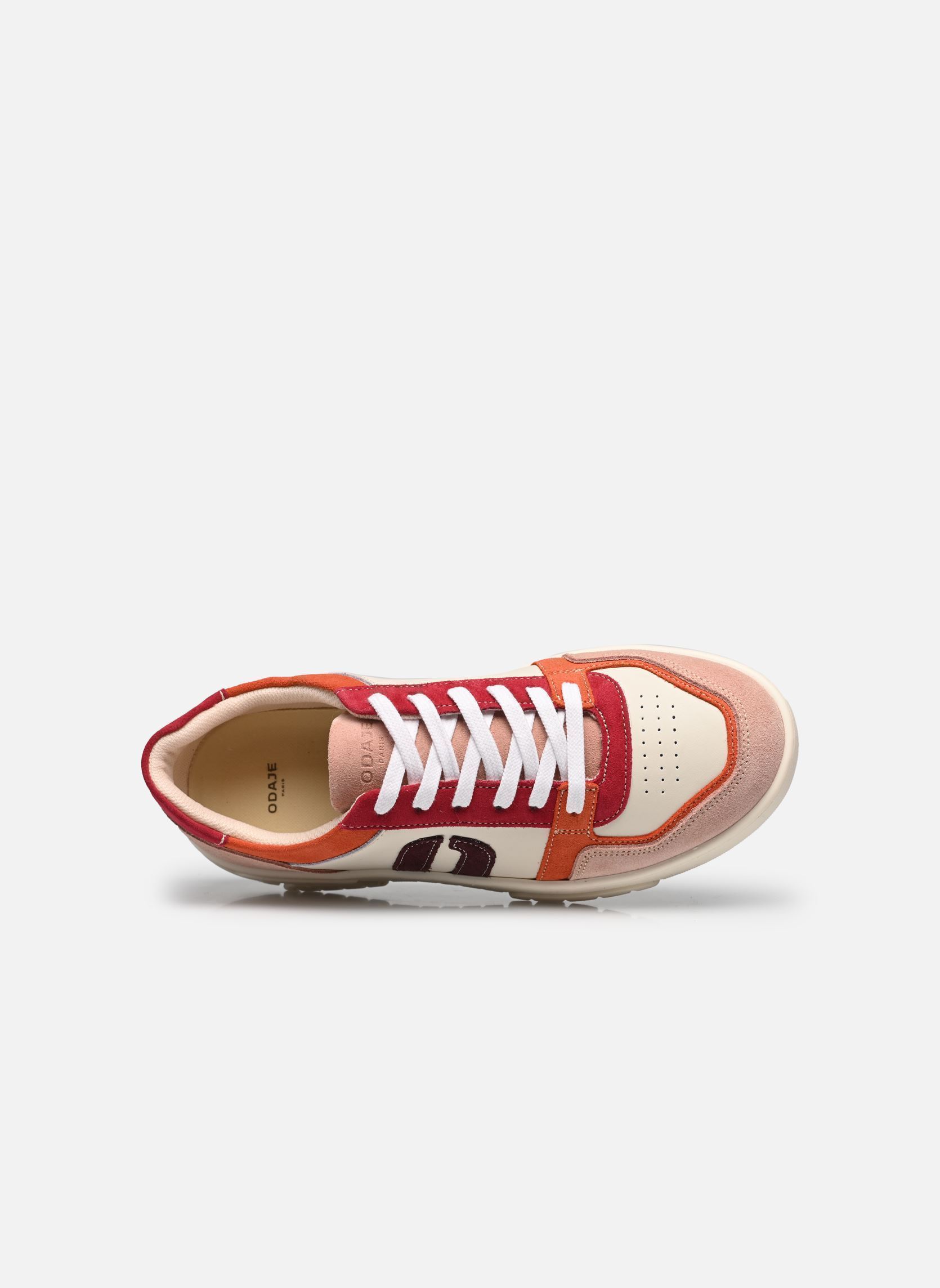 Lage sneakers Nora dames meerkleurig Odaje Lage sneakers Nora dames meerkleurig NUDE ORANGE BLANC