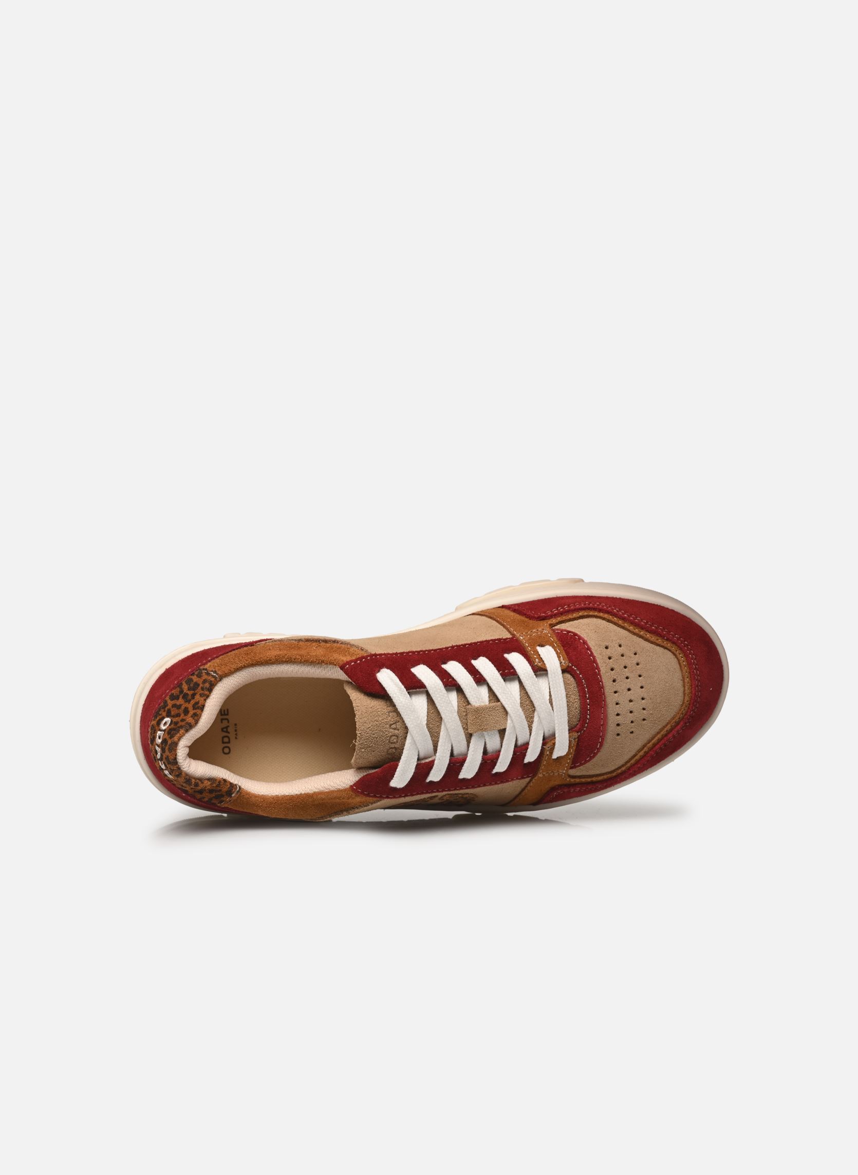 Baskets basses Nora femme bordeaux Odaje Baskets basses Nora femme bordeaux BORDEAUX CAMEL BEIGE