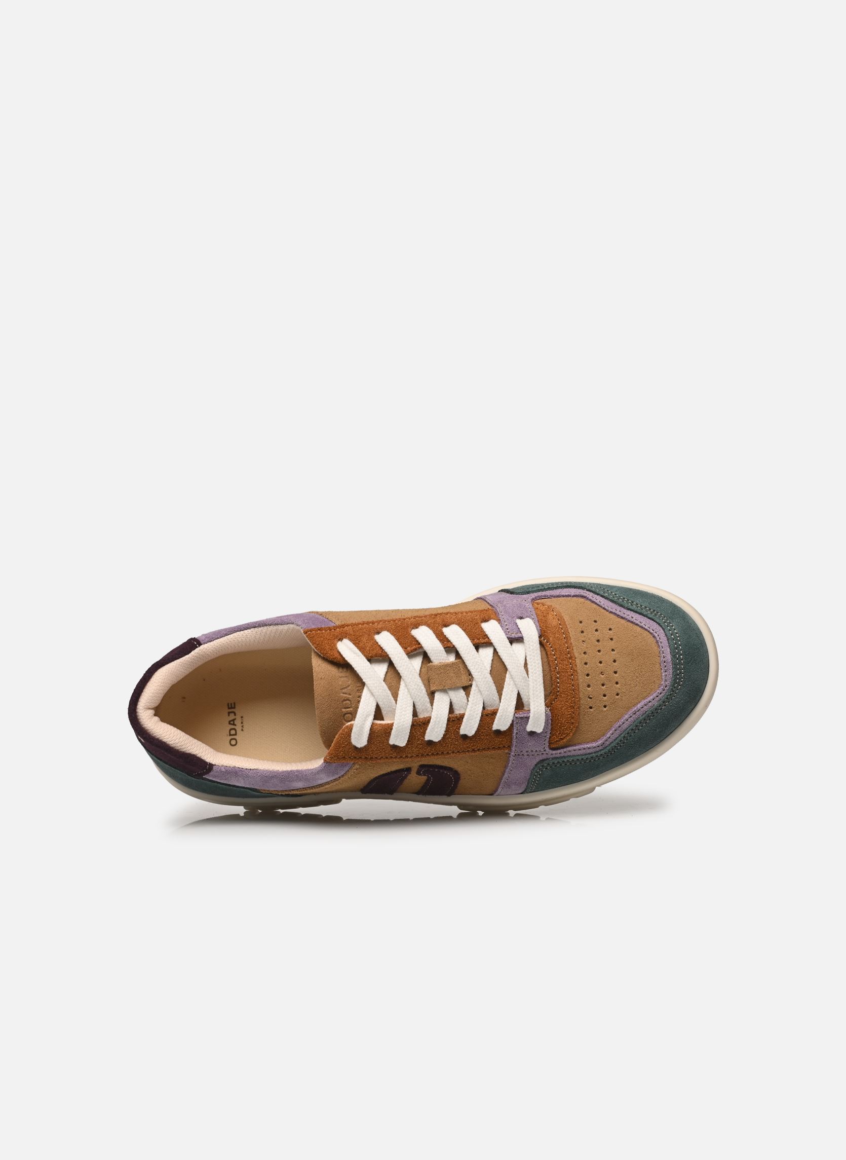 Niedrige Sneaker Nora damen grün Odaje Niedrige Sneaker Nora damen grün VERT LILAS BEIGE