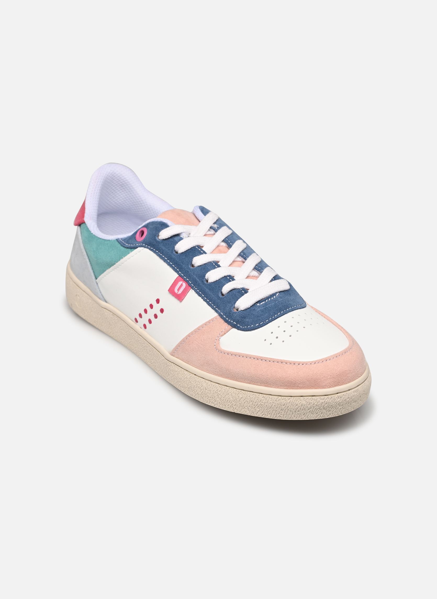 Zapatillas bajas Marie mujer multicolor Odaje Zapatillas bajas Marie mujer multicolor VIEUX ROSE BLANC PÉTROLE