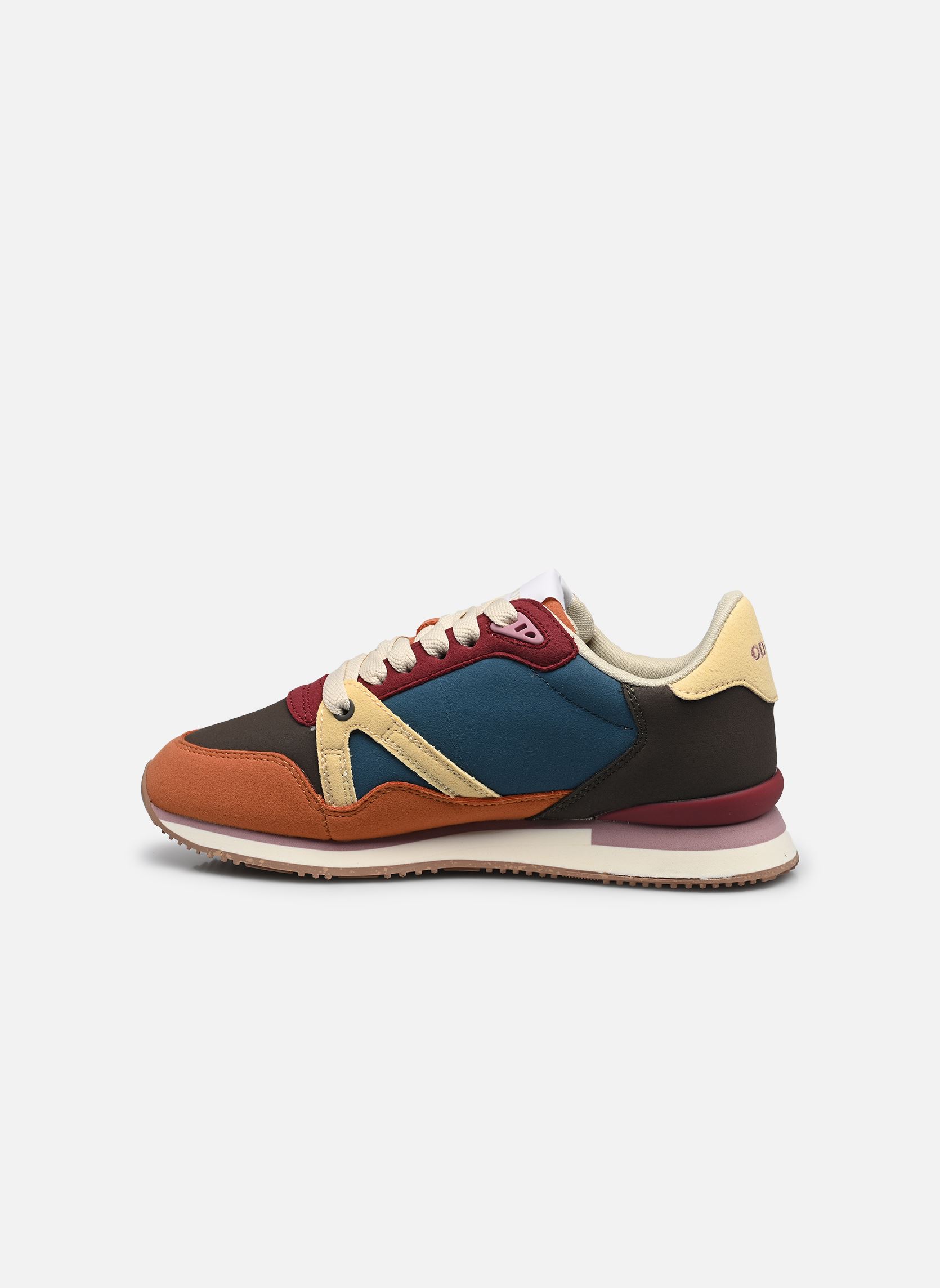 Sneakers Andrée dames meerkleurig Odaje Sneakers Andrée dames meerkleurig BRIQUE KAKI BORDEAUX