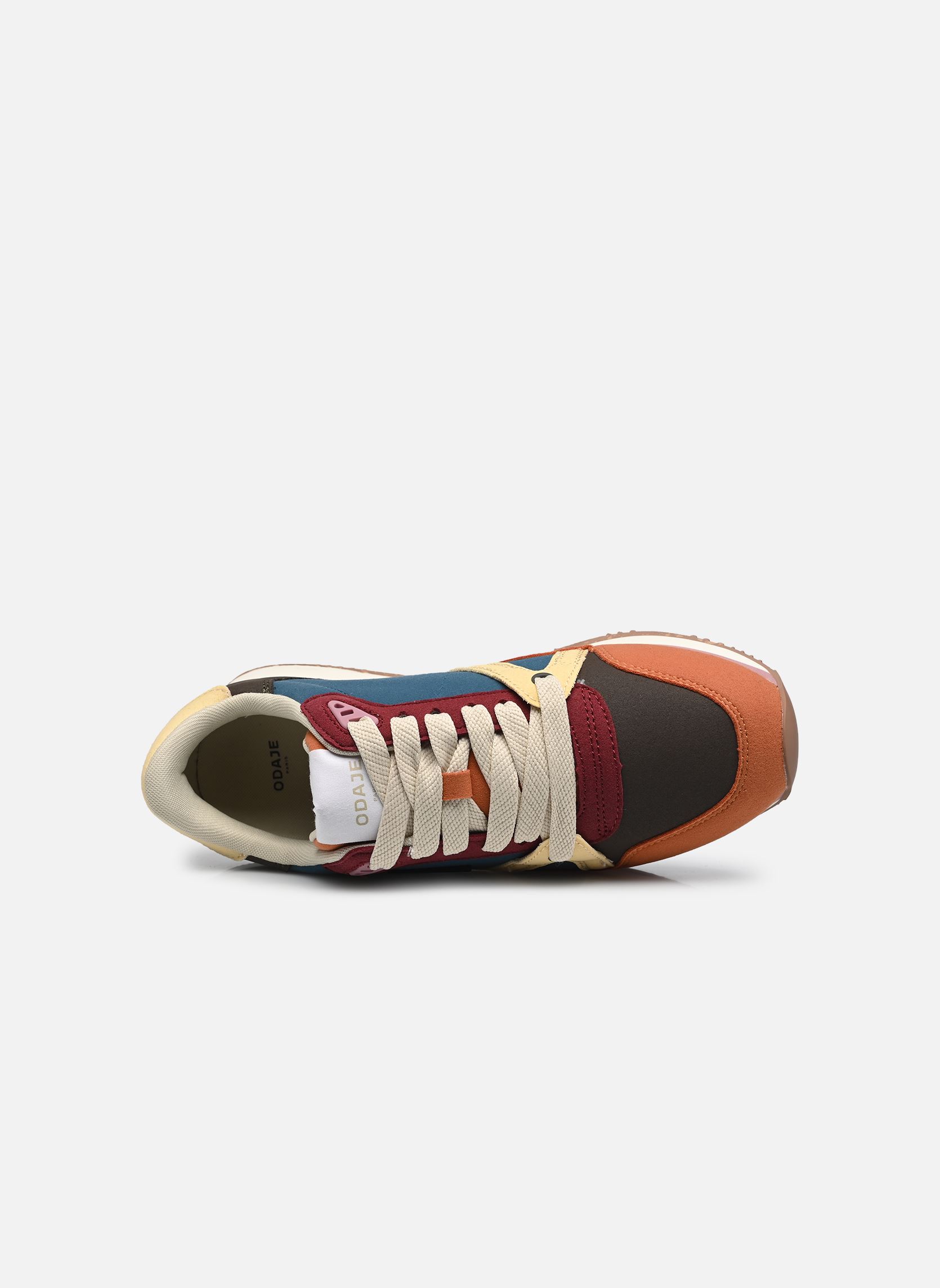 Sneakers Andrée dames meerkleurig Odaje Sneakers Andrée dames meerkleurig BRIQUE KAKI BORDEAUX