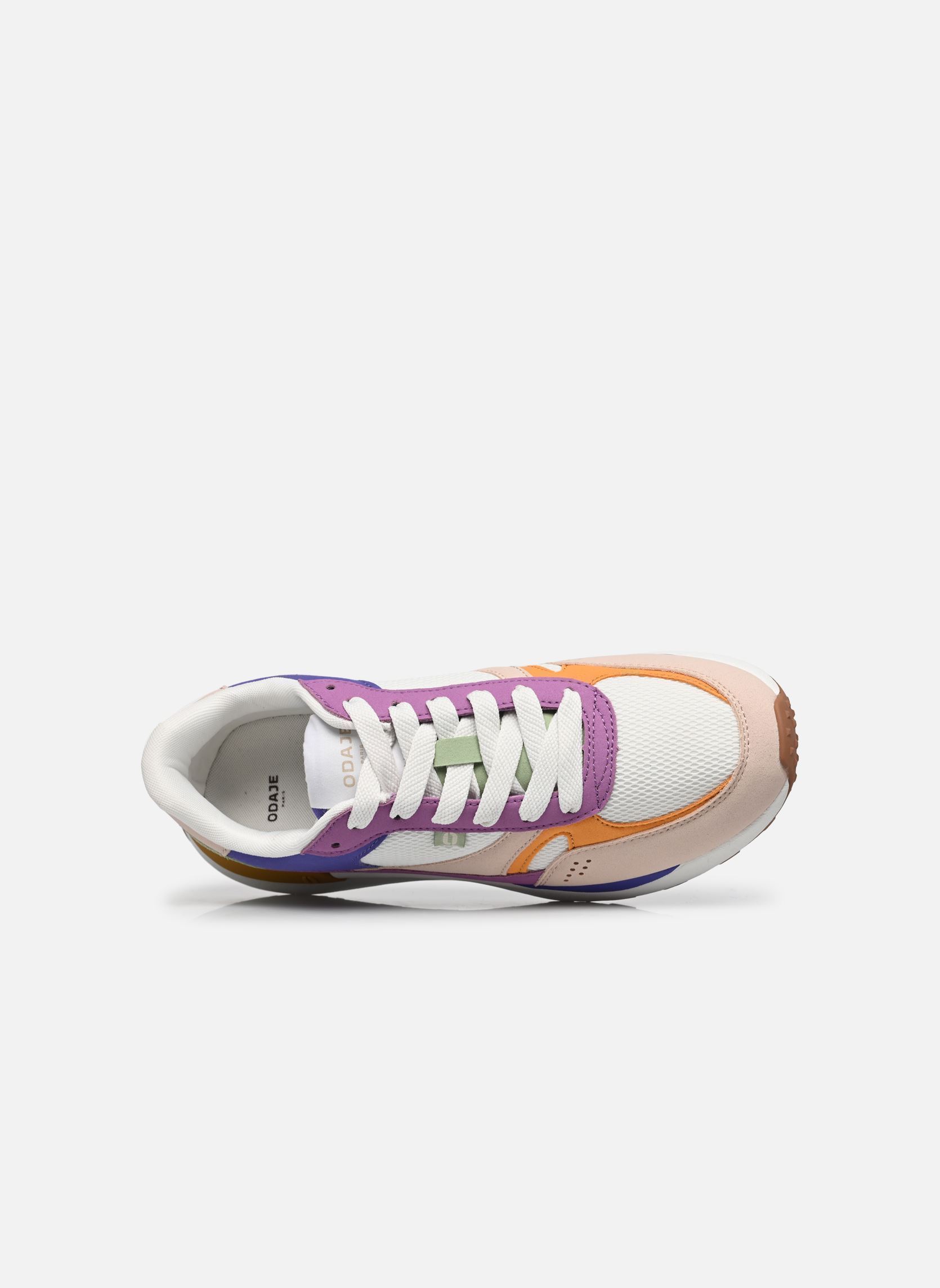 Baskets Anaelle femme multicolore Odaje Baskets Anaelle femme multicolore NUDE CAMEL FUCHSIA