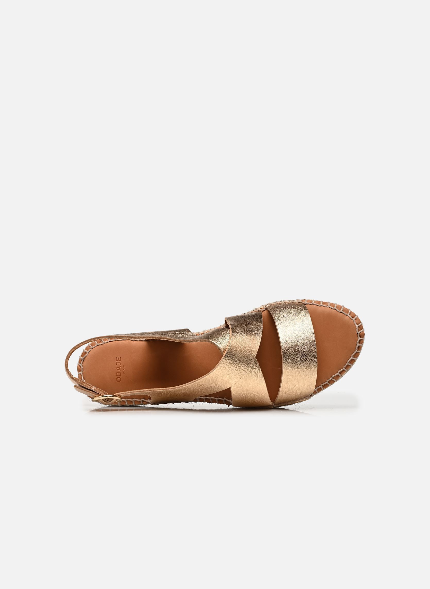 Keil- und Plateau-Espadrilles Chantal damen gold und bronze Odaje Keil- und Plateau-Espadrilles Chantal damen gold und bronze CUIR DORÉ