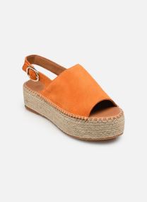 Espadrilles compensées et plateformes Maya femme orange