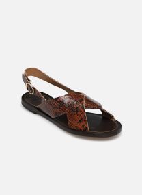 Sandales plates Paloma femme marron