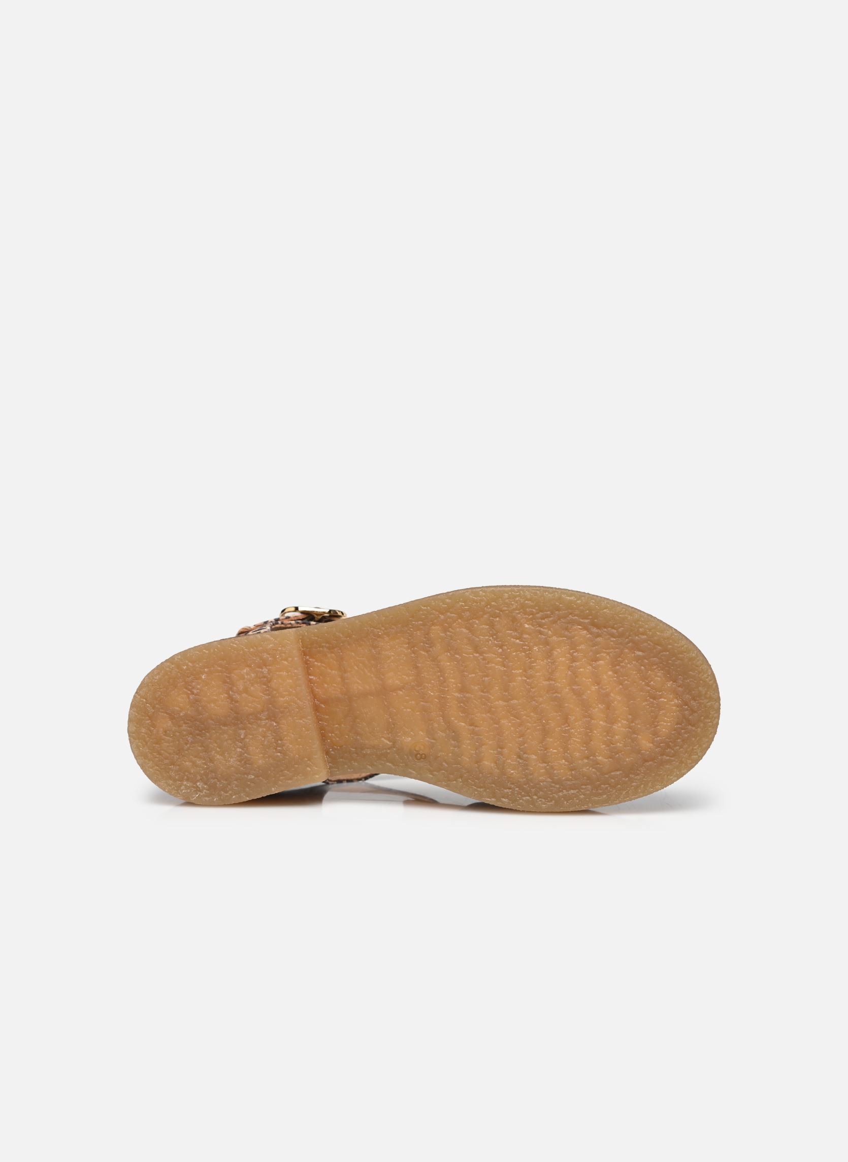 Flache Sandalen Charlie damen braun Odaje Flache Sandalen Charlie damen braun CUIR LÉOPARD