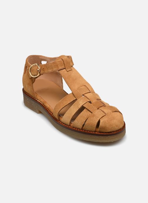 Odaje Sandales plates Charlie femme marron