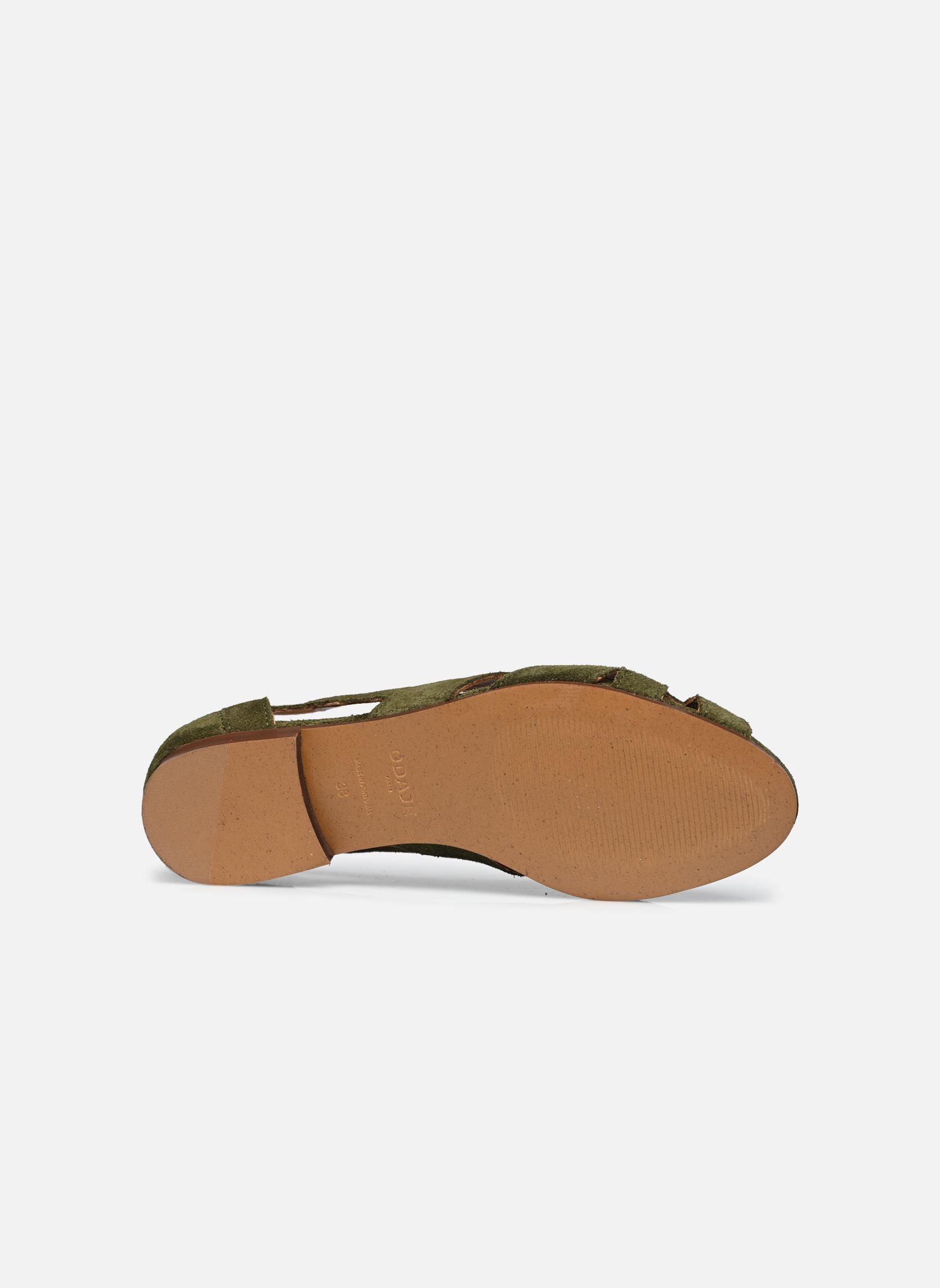 Sandalias planas Clémentine mujer verde Odaje Sandalias planas Clémentine mujer verde SUÈDE KAKI