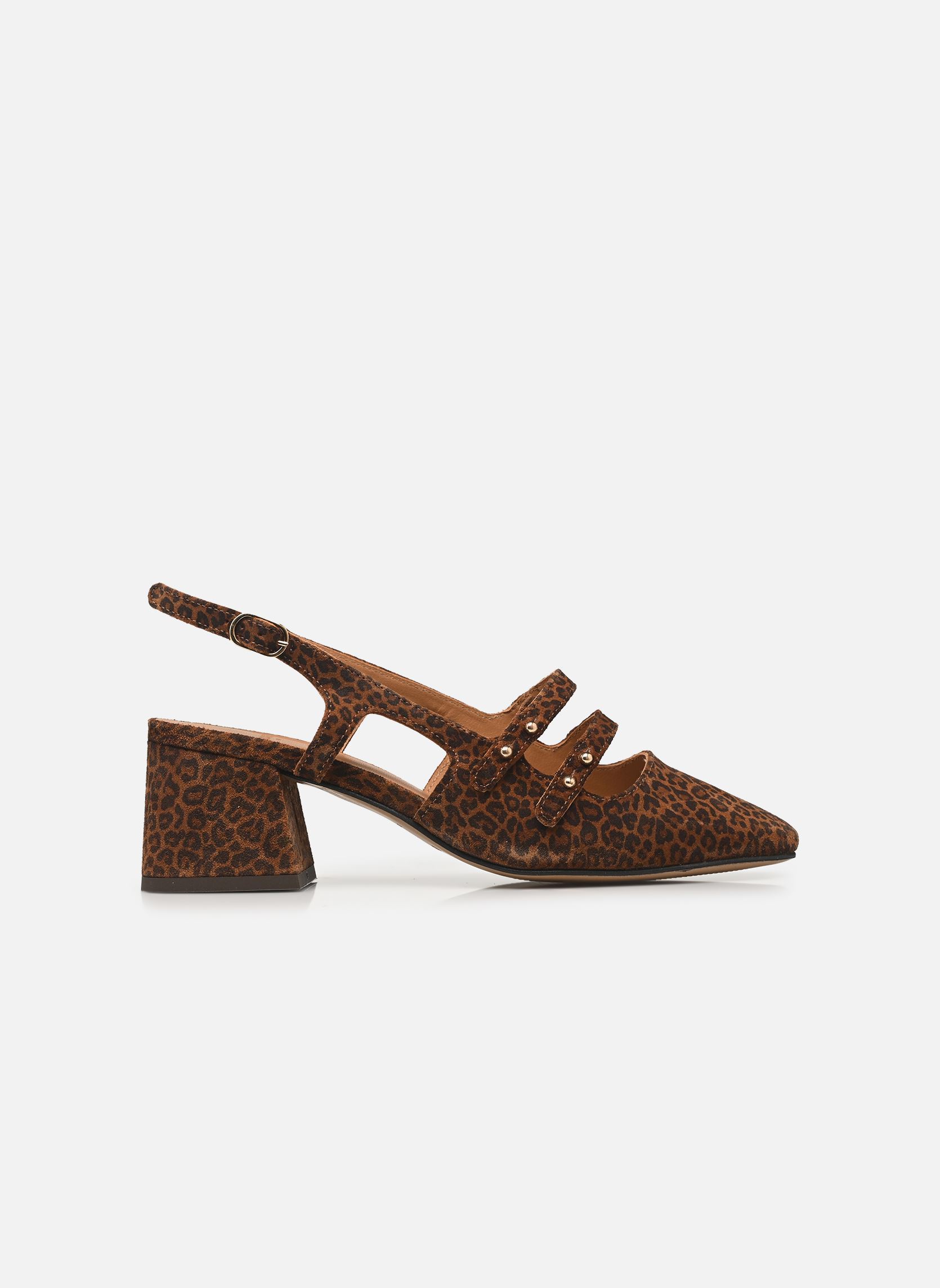 Slingback pumps Soline dames bruin Odaje Slingback pumps Soline dames bruin SUÈDE LÉO