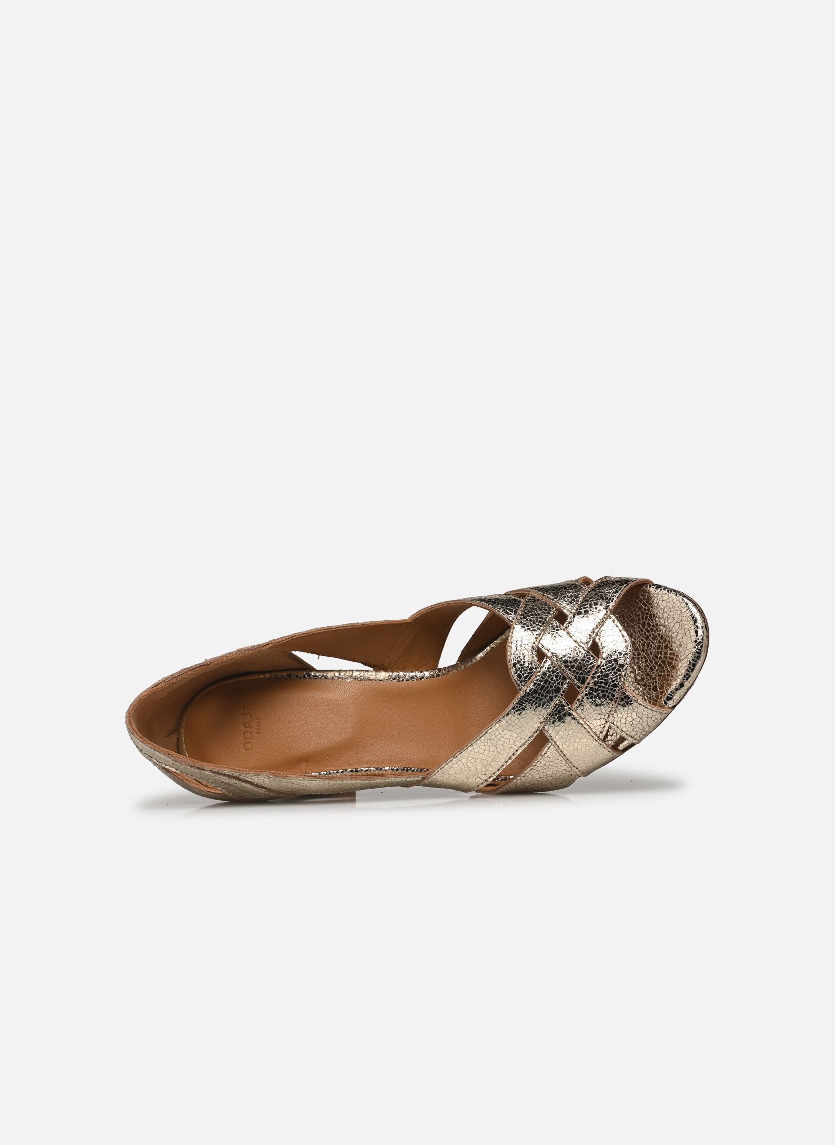Décolleté a punta aperta Clémentine H donna oro e bronzo Odaje Décolleté a punta aperta Clémentine H donna oro e bronzo CUIR GRAINÉ CHAMPAGNE