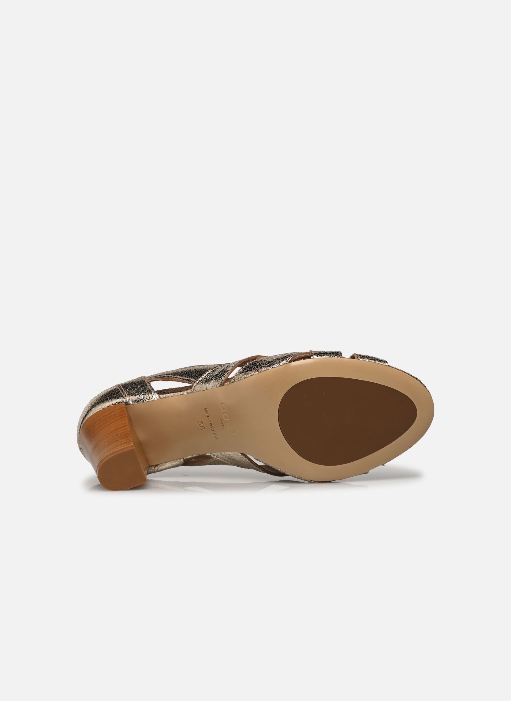 Décolleté a punta aperta Clémentine H donna oro e bronzo Odaje Décolleté a punta aperta Clémentine H donna oro e bronzo CUIR GRAINÉ CHAMPAGNE