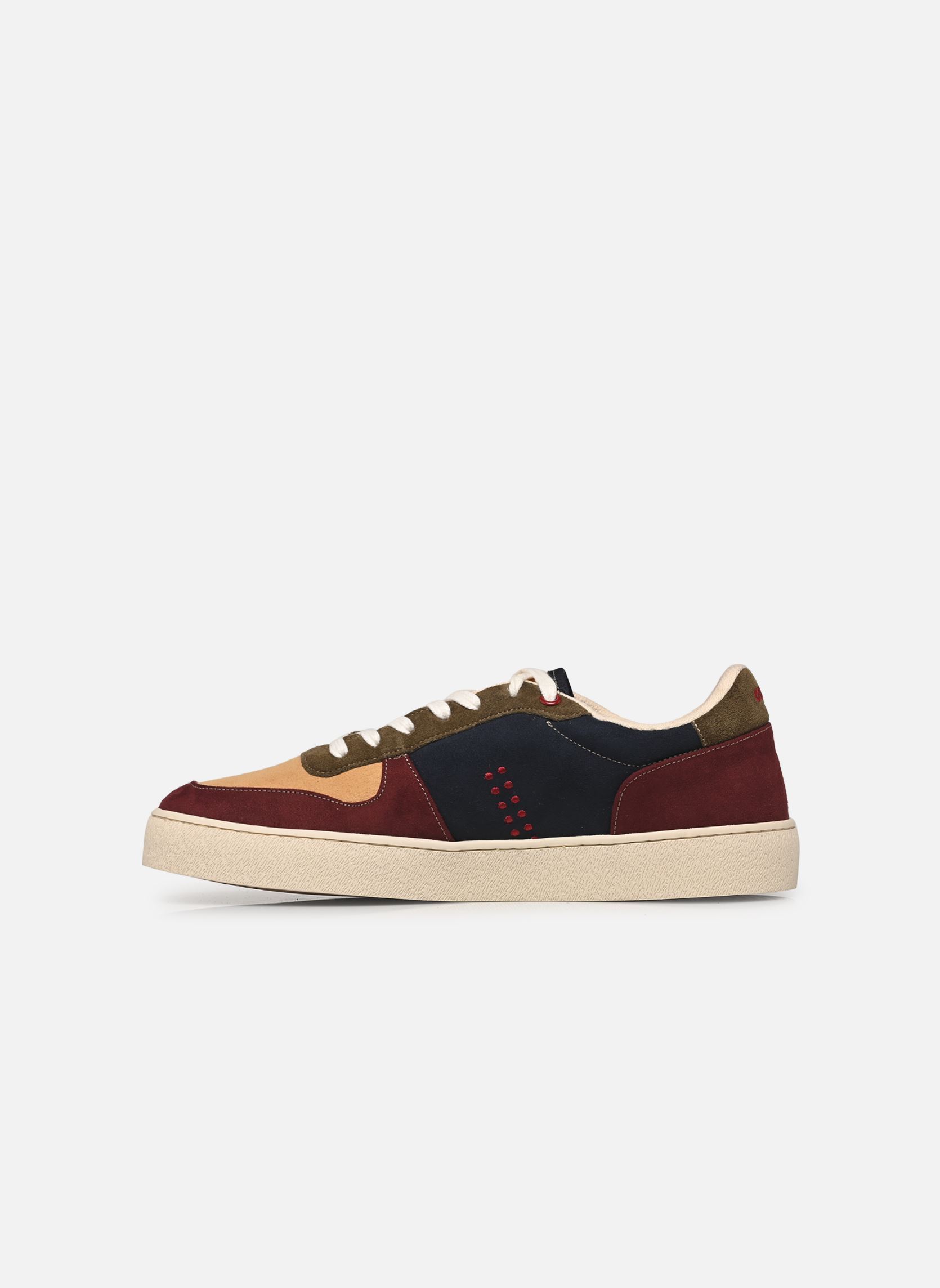 Niedrige Sneaker Arthur herren bordeaux Odaje Niedrige Sneaker Arthur herren bordeaux POURPRE BEIGE KAKI