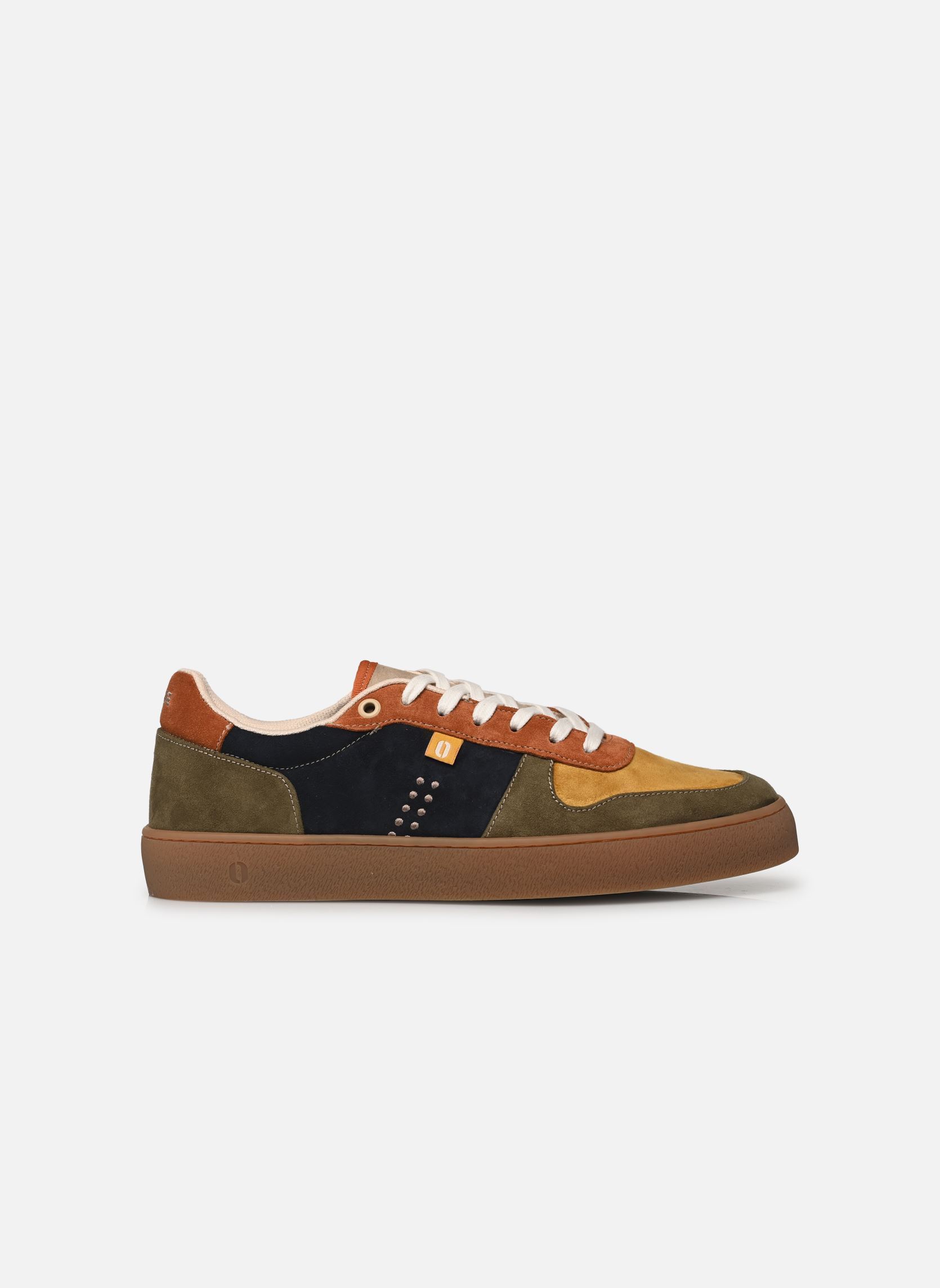 Baskets basses Arthur homme vert Odaje Baskets basses Arthur homme vert KAKI MOUTARDE BRIQUE