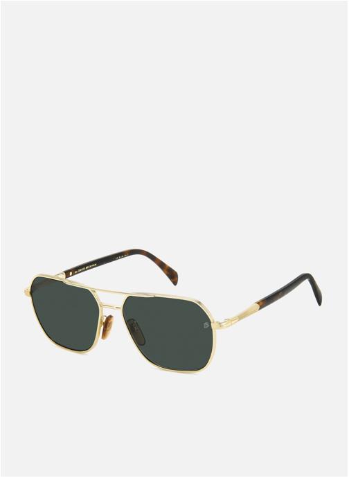 David Beckham Lunettes de soleil homme or et bronze