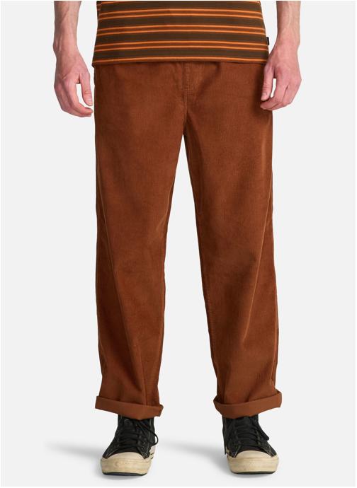 Billabong Pantalons droits Larry Cord homme marron