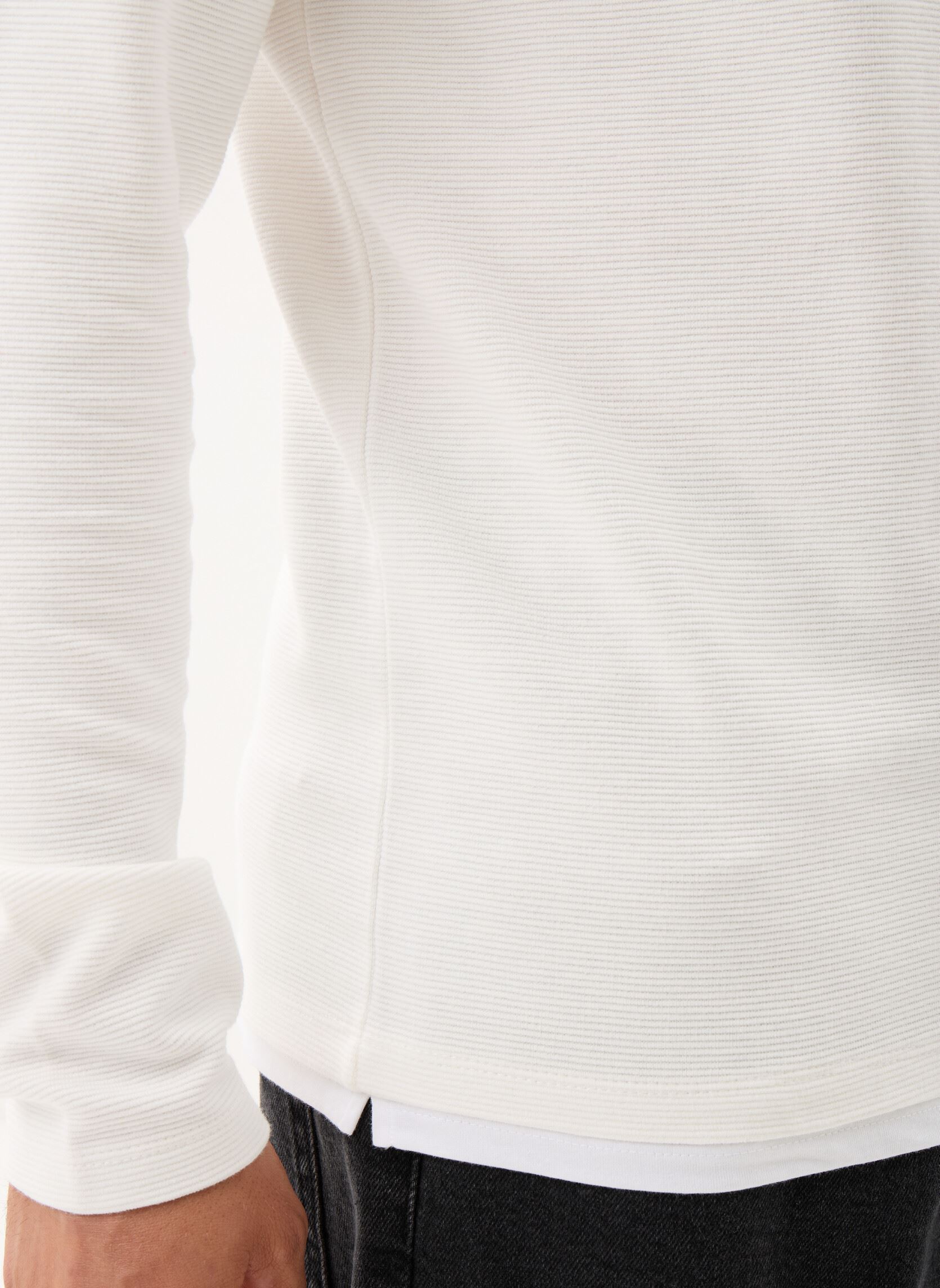 Tee-shirts manches longues TURIN homme blanc Marvin&Co Tee-shirts manches longues TURIN homme blanc COCONUT MILK