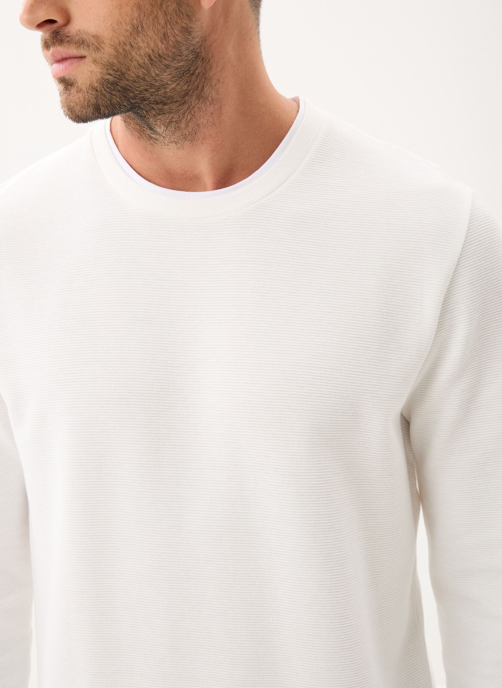 Tee-shirts manches longues TURIN homme blanc Marvin&Co Tee-shirts manches longues TURIN homme blanc COCONUT MILK