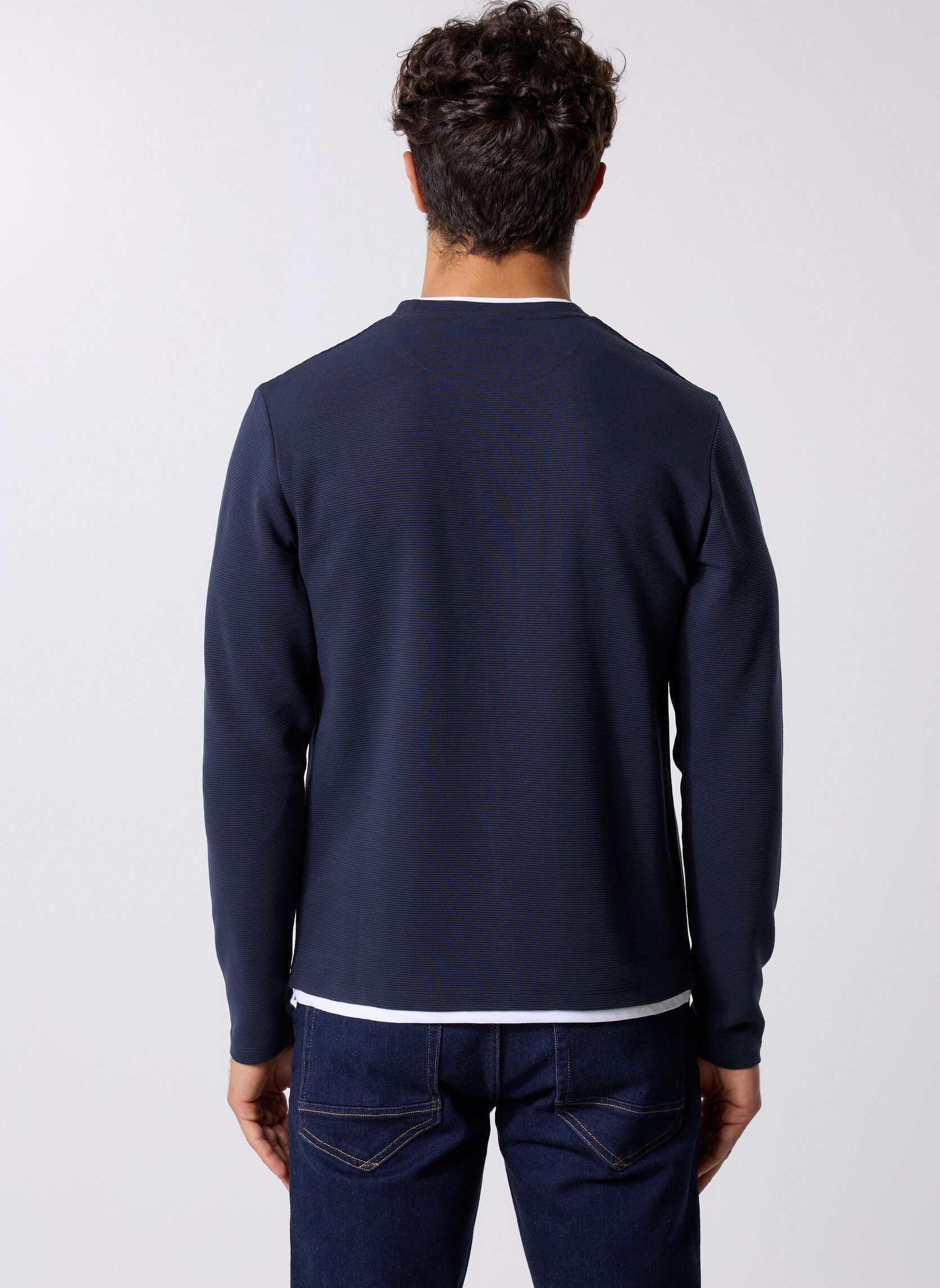 Tee-shirts manches longues TURIN homme bleu Marvin&Co Tee-shirts manches longues TURIN homme bleu SKY CAPTAIN