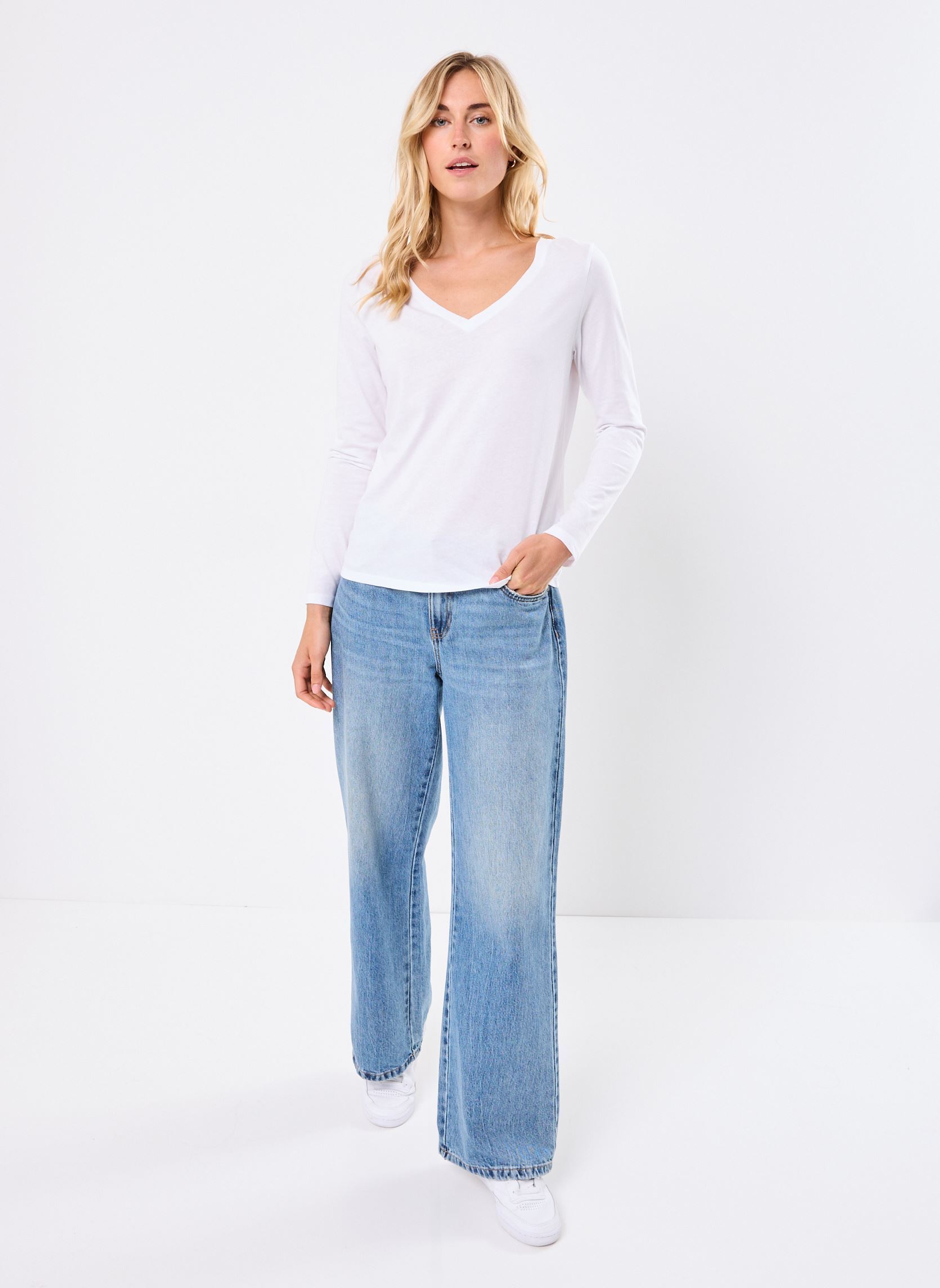 Tee-shirts manches longues TEVA femme blanc MADE BY Tee-shirts manches longues TEVA femme blanc OPTIC WHITE