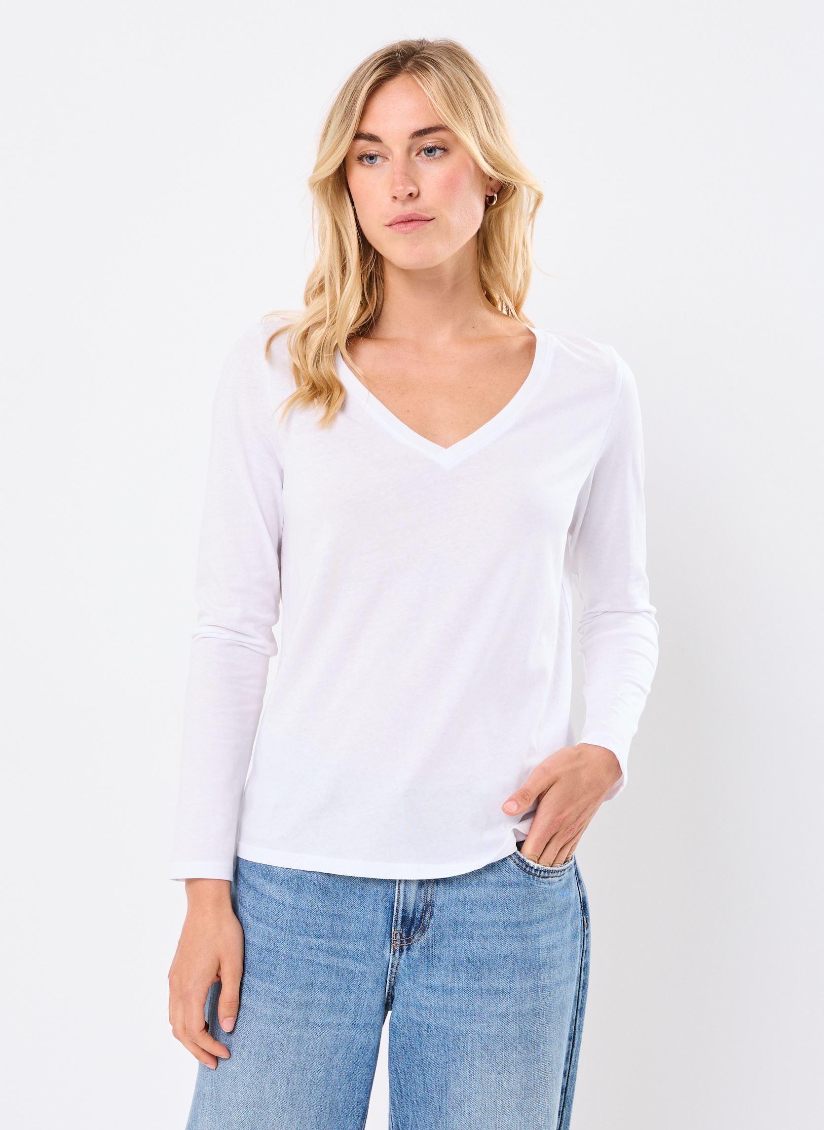 Tee-shirts manches longues TEVA femme blanc MADE BY Tee-shirts manches longues TEVA femme blanc OPTIC WHITE