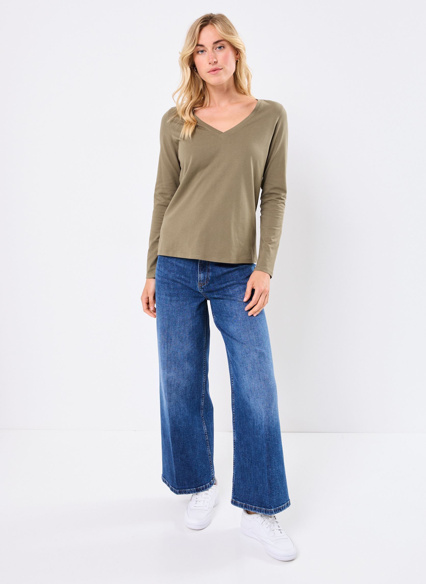 Langarm-T-Shirts TEVA damen grün MADE BY Langarm-T-Shirts TEVA damen grün DUSTY OLIVE