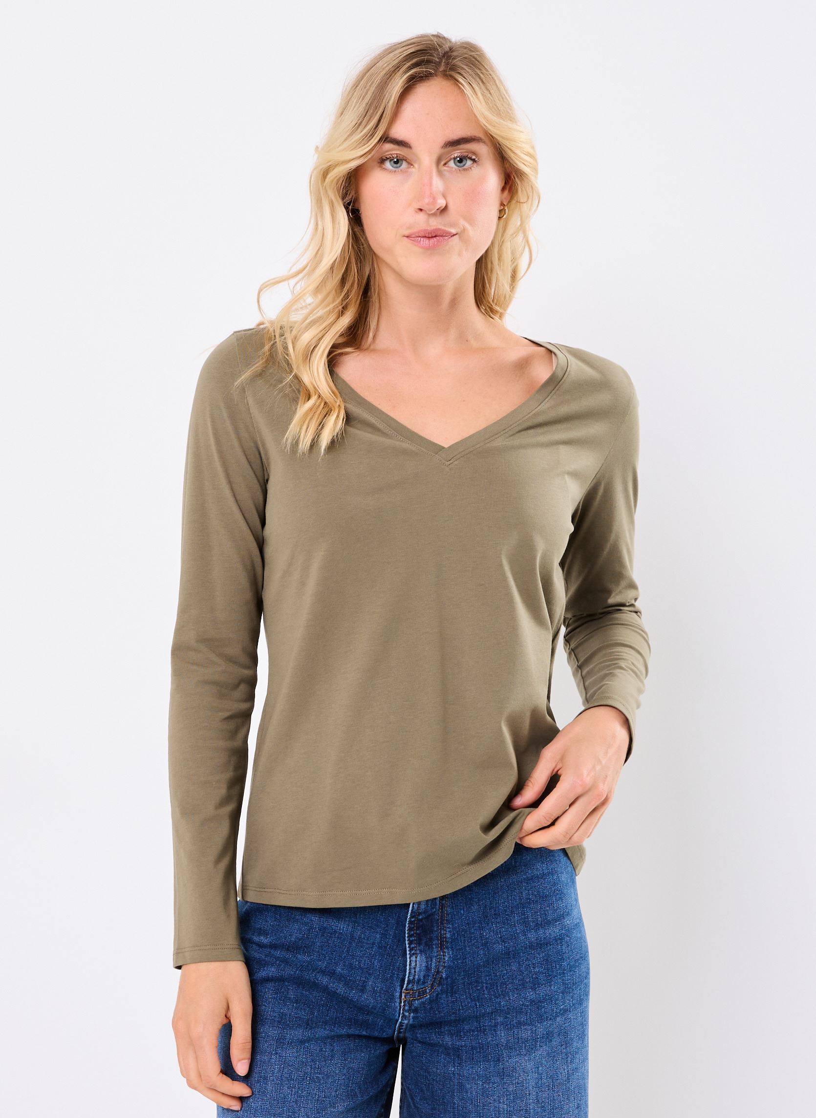 Langarm-T-Shirts TEVA damen grün MADE BY Langarm-T-Shirts TEVA damen grün DUSTY OLIVE