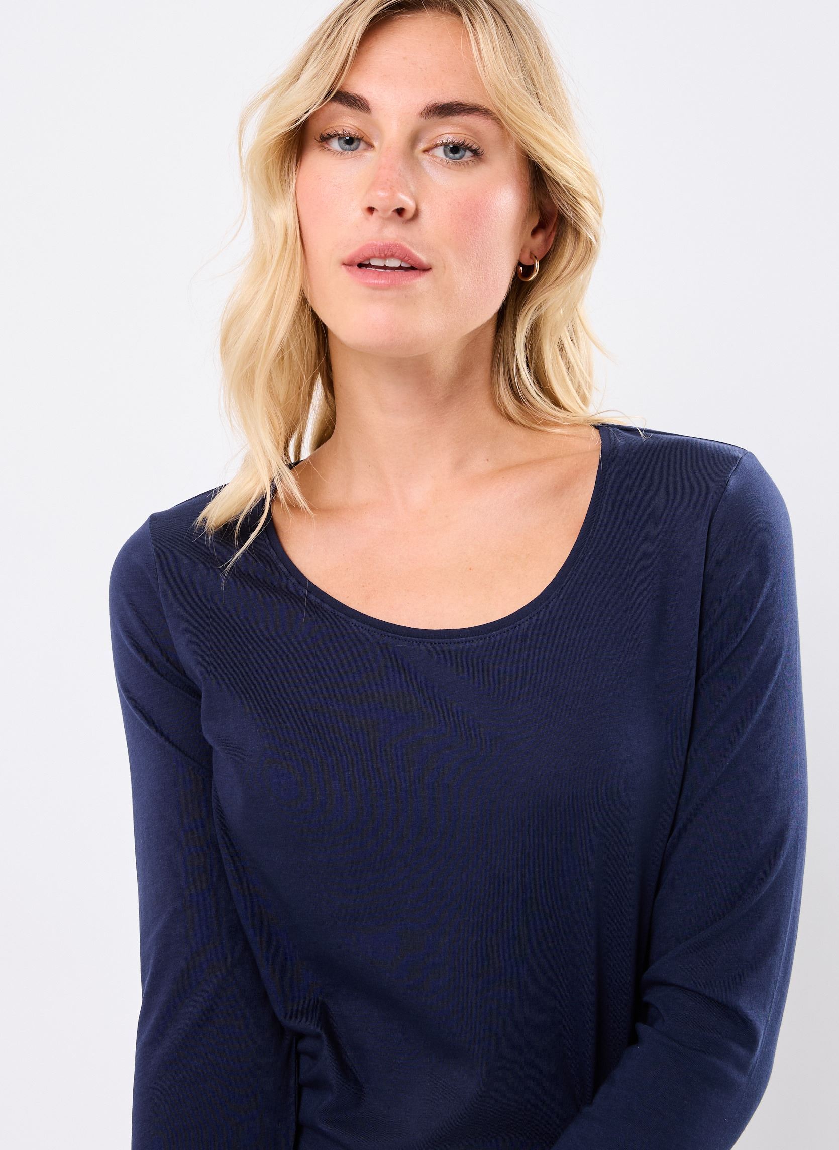 Langarm-T-Shirts TESS damen blau MADE BY Langarm-T-Shirts TESS damen blau Black Iris