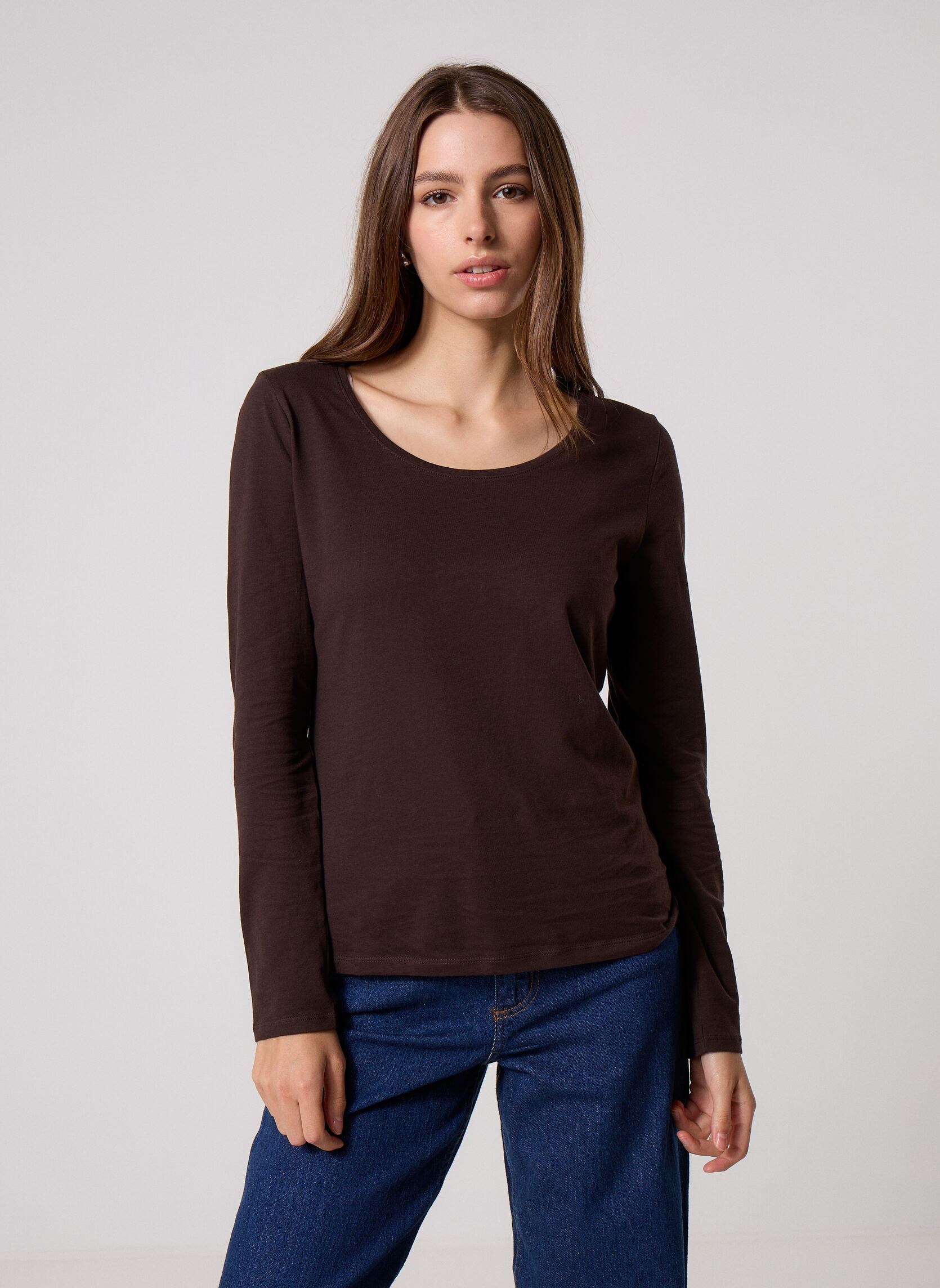 Tee-shirts TESS femme marron MADE BY Tee-shirts TESS femme marron BLACK COFFEE